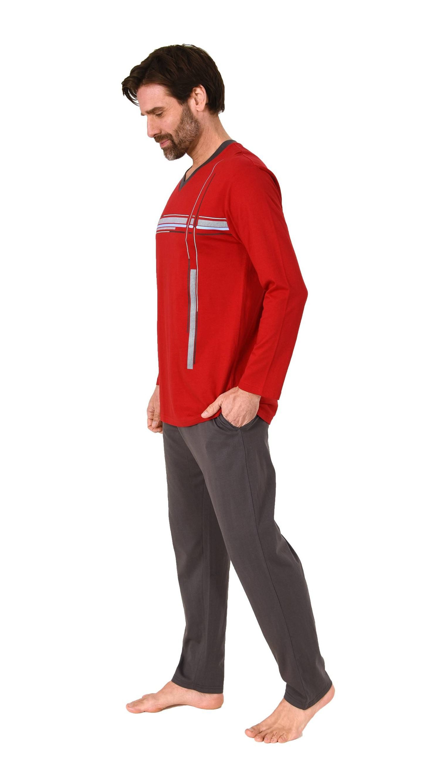 Normann Pyjama Normann Herren Schlafanzug langarm günstig online kaufen