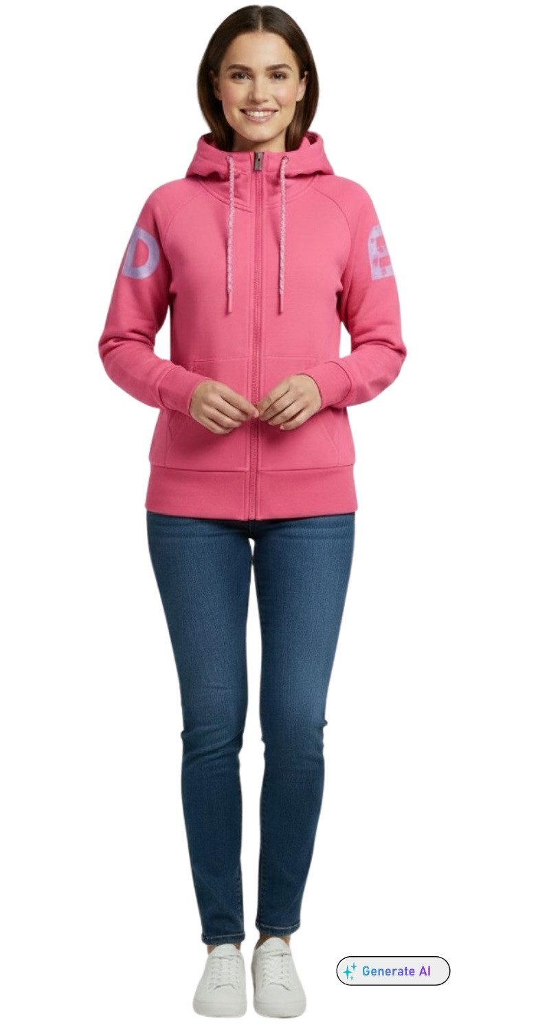 Elbsand Kapuzensweatjacke Elbsand, Katri Sweat-Jacke mit kuschelig angerauter Innenseite
