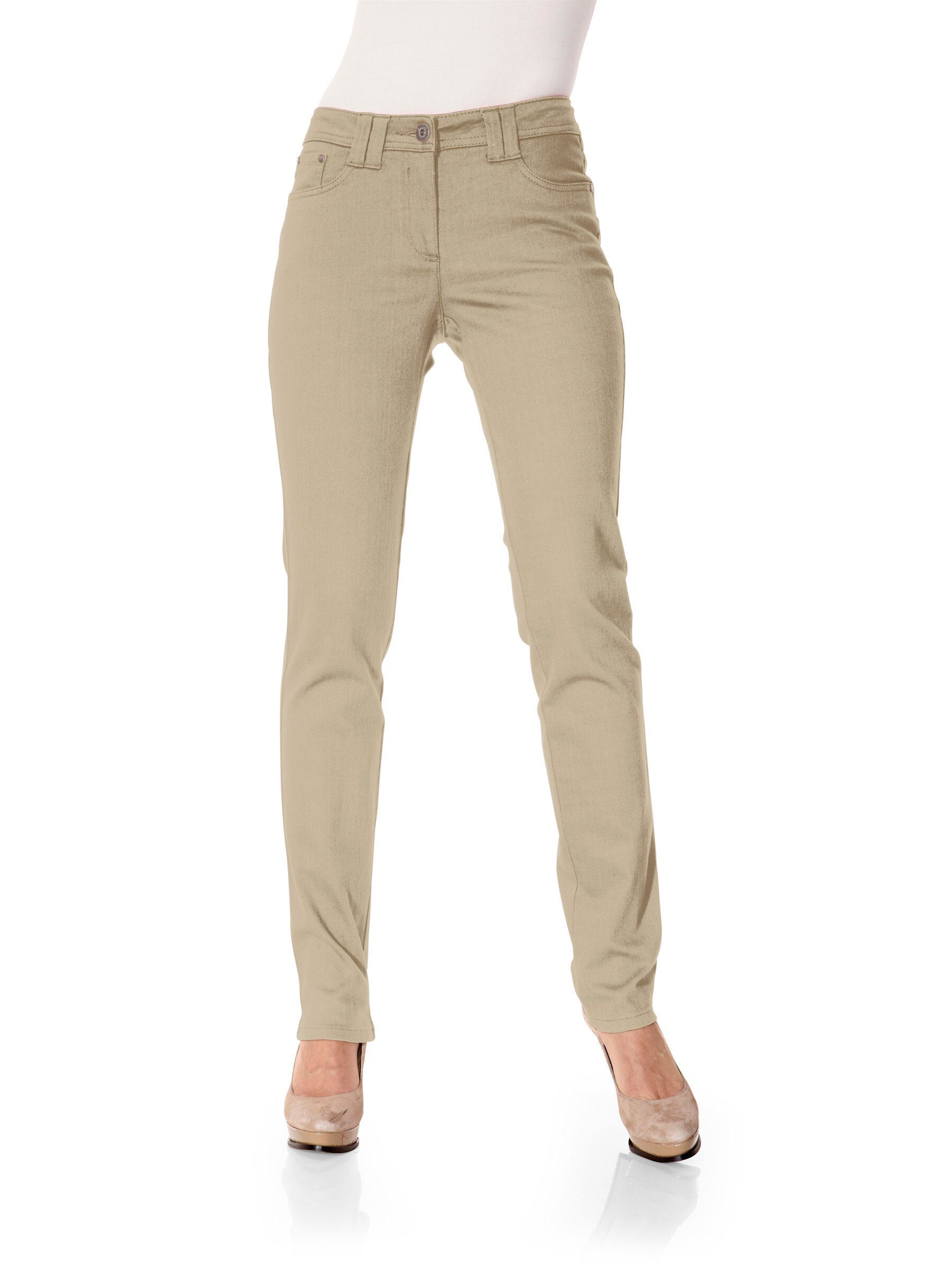 heine Jerseyhose Innenbeinlänge ca. 79 cm beige | Jerseyhosen