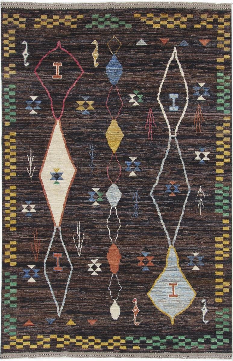 Nain Handgeknüpfter rechteckig, Orientteppich, Moderner 10 196x300 Trading, mm Höhe: Berber Orientteppich Ghashghai