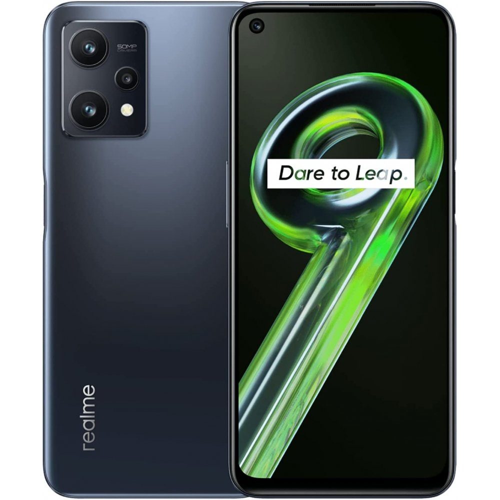 Realme 9 5G 128 GB / 4 GB - Smartphone - meteor black Smartphone (6,6 Zoll, 128 GB Speicherplatz)