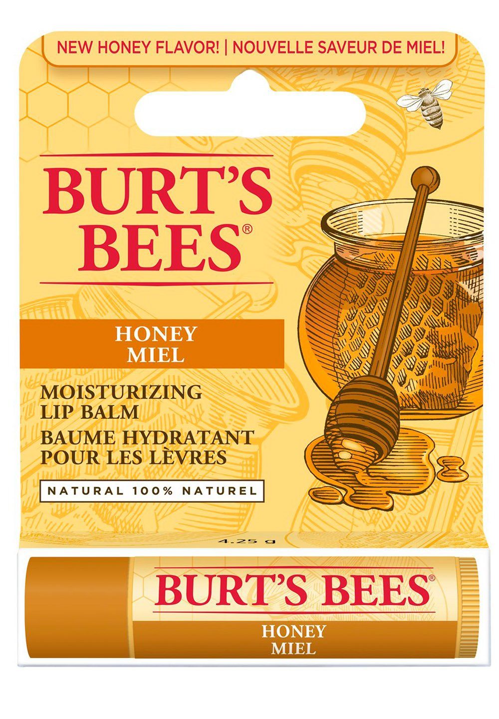 BURT'S BEES Lippenbalsam 4,25 Balm Honig, Lip g Blister