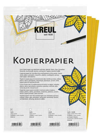 Kreul Collegeblock Kreul Kopierpapier Gelb 3 Bögen DIN A3