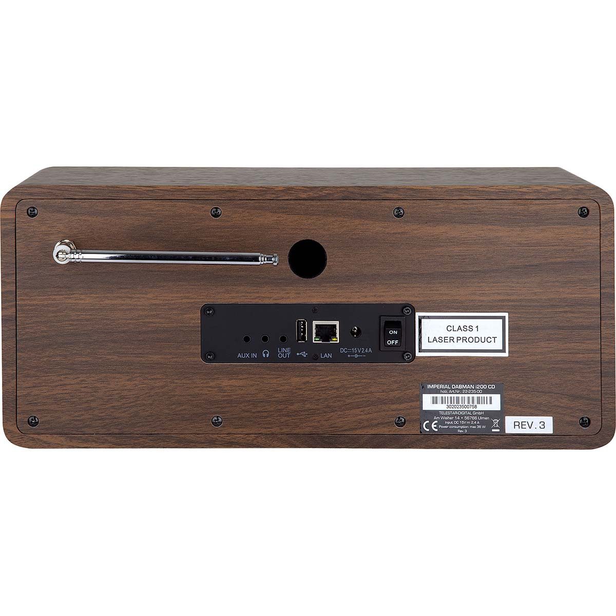 IMPERIAL 22-235-00 Radio (Internet Radio, 20 W, CD-Multifunktionsradio, DAB+, Internetradio, Bluetooth, Holz)