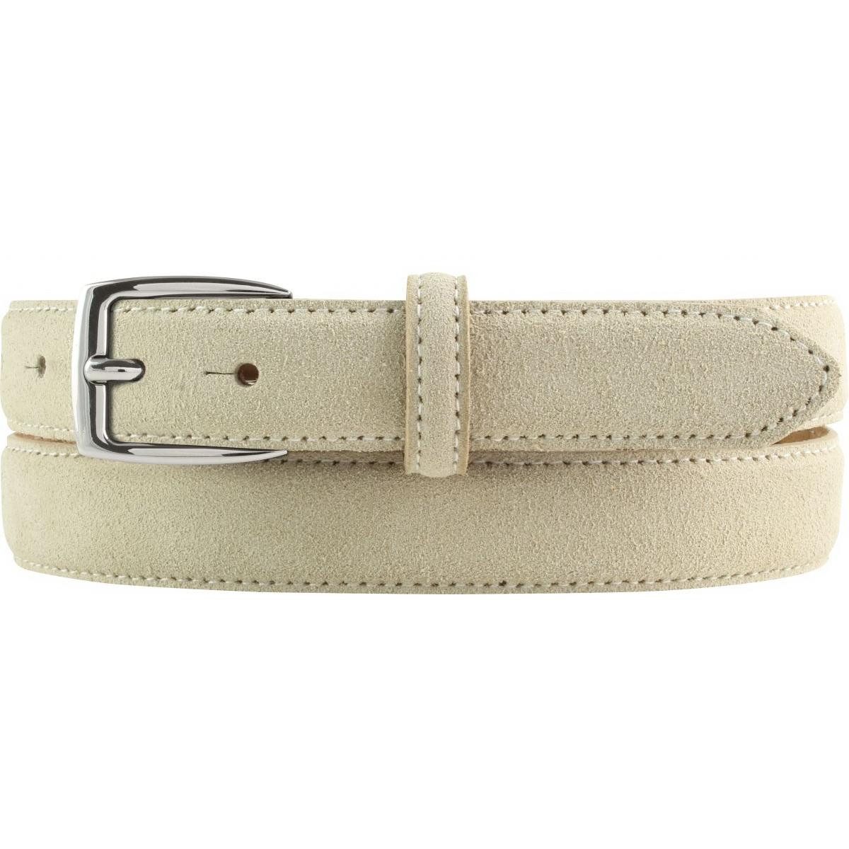 Ledergürtel Gürtel aus Veloursleder 2,5 cm - Weicher Velour-Ledergürtel für Damen