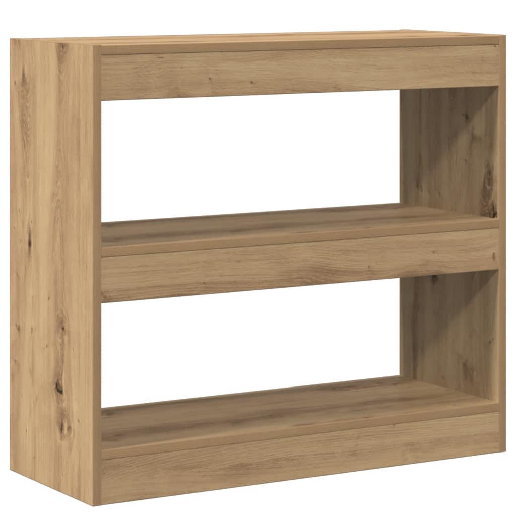 vidaXL Bücherregal Bücherregal/Raumteiler Artisan-Eiche 80x30x72 cm, 1-tlg. günstig online kaufen