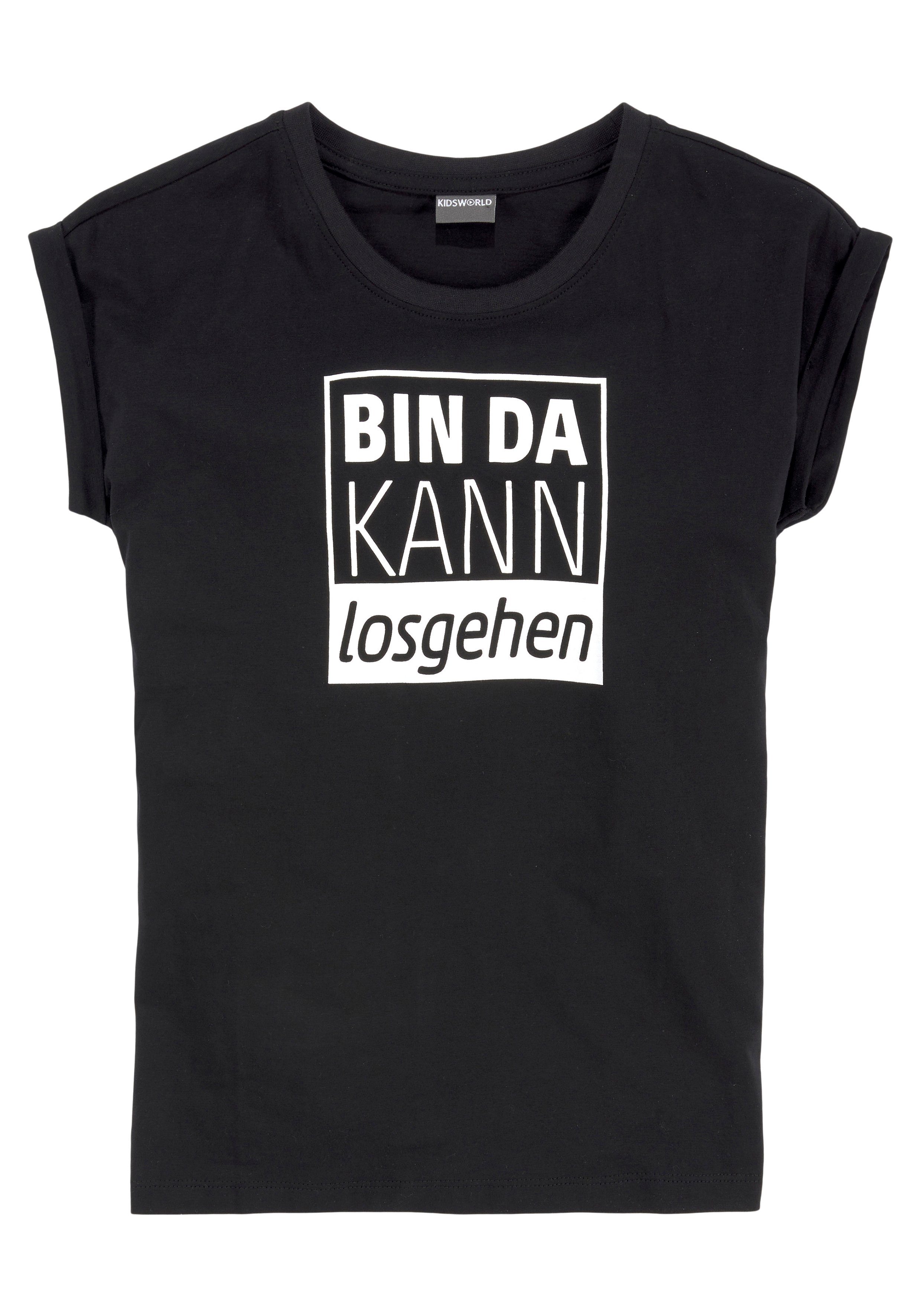 Form kann da losgehen KIDSWORLD legerer Bin T-Shirt in weiter