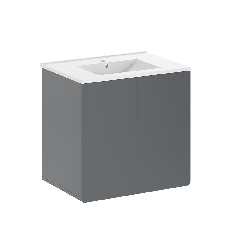 Vicco Badmöbel-Set Izan, Grau, (2-St., 2er günstig online kaufen