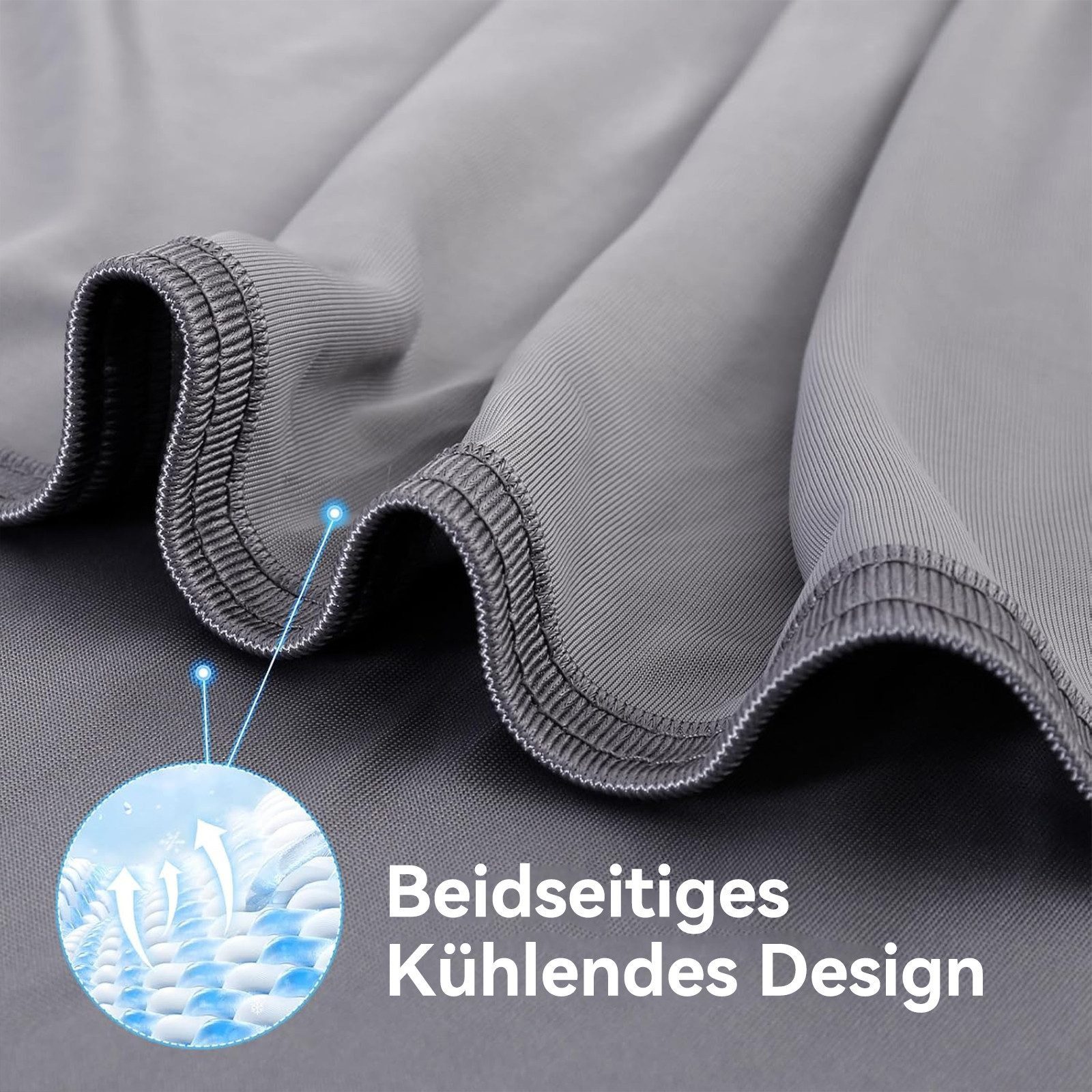 Elegear Sommerbettdecke kühldecken zum schlafen kühlende bettdecke sommerdecke 150x200/200x220, Bezug: ‎Oberfläche: 75% Nylon 25% Polyester; Rückseite: 100% natürliche Bambusfaser, kühldecke sommer, Q-Max>0,5, Atmungsaktive Sofadecke, Reisedecke
