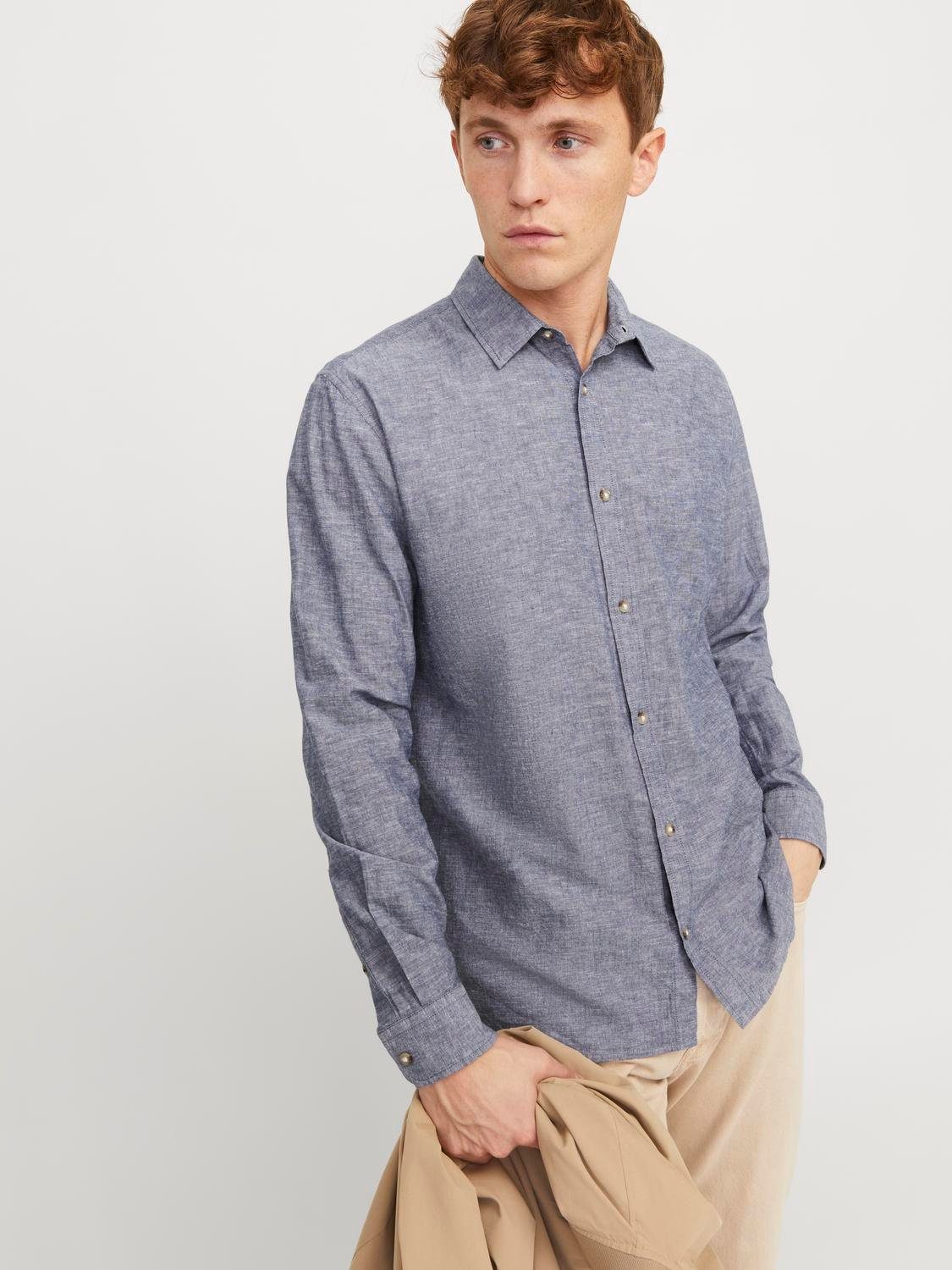 Jack & Jones Langarmhemd JJESUMMER LINEN günstig online kaufen