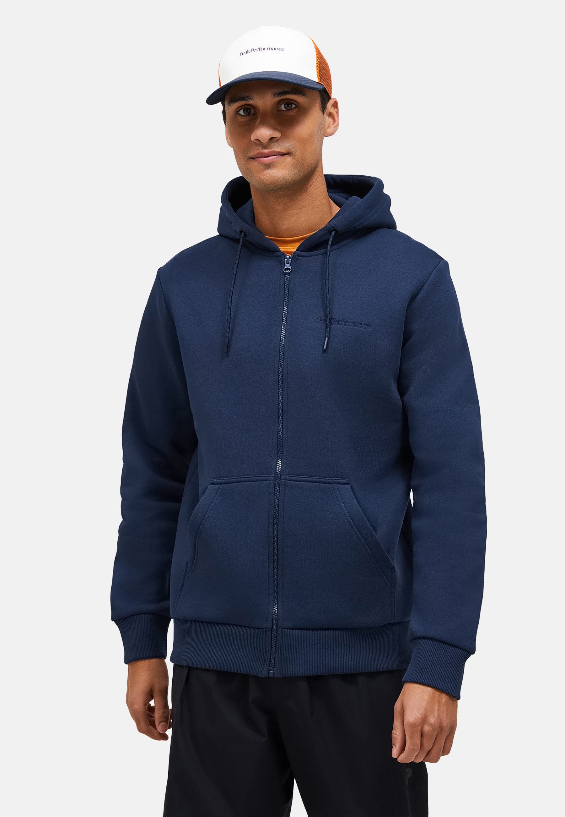 Peak Performance Kapuzensweatshirt M Original Small Logo Zip Hood mit Kapuze