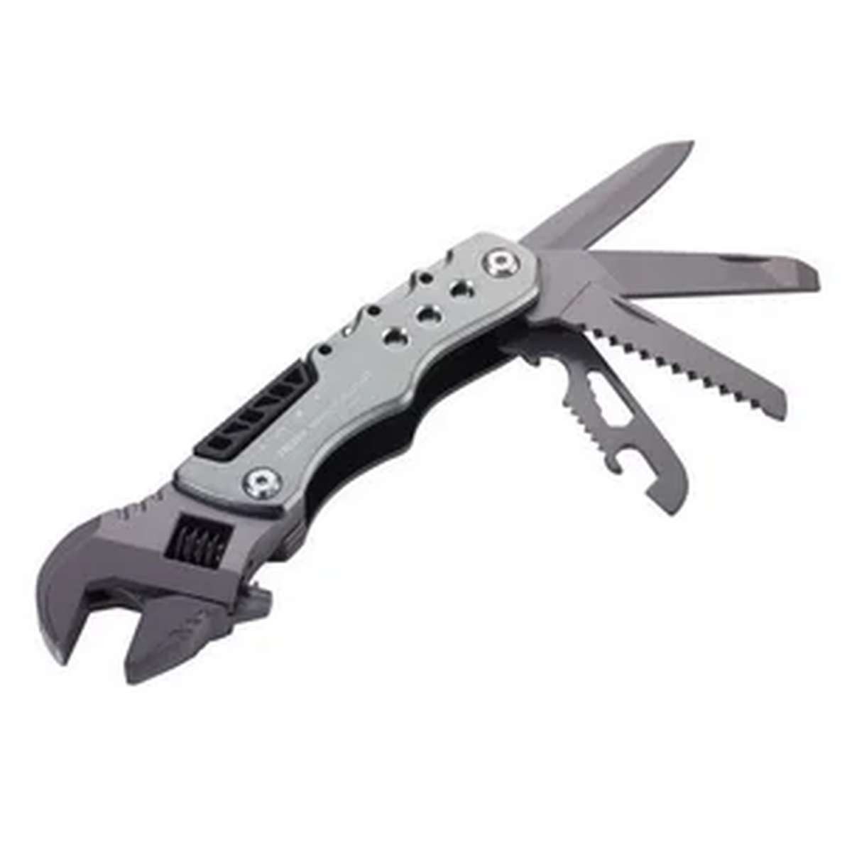 TROIKA Multitool TROIKA TOL44/GY Multi-Tool-Zange Taschengröße 12 Werkzeug Grau