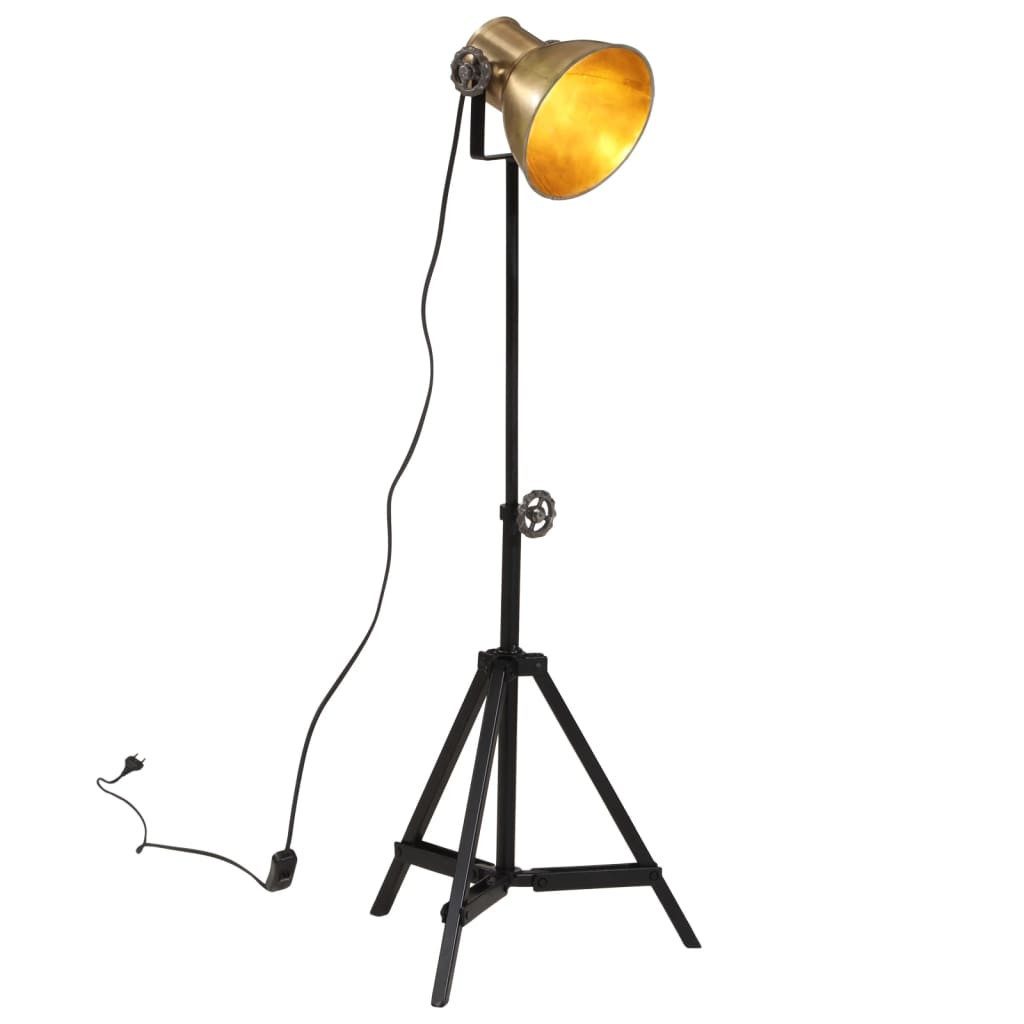 vidaXL Deckenleuchte Stehleuchte 25 W Vintage-Messing 35x35x65/95 cm E27