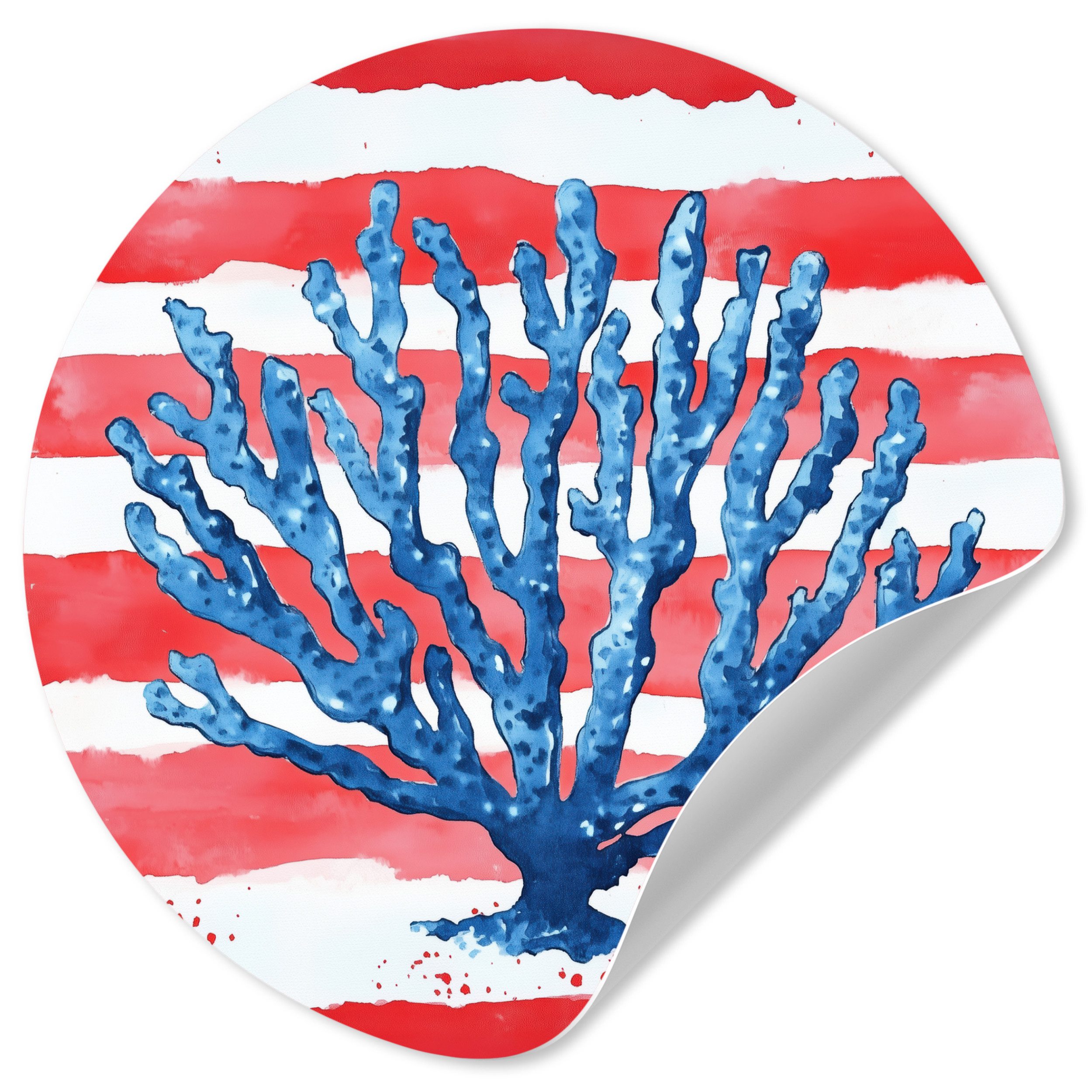 MuchoWow Wandsticker Koralle - Farbtextur - günstig online kaufen