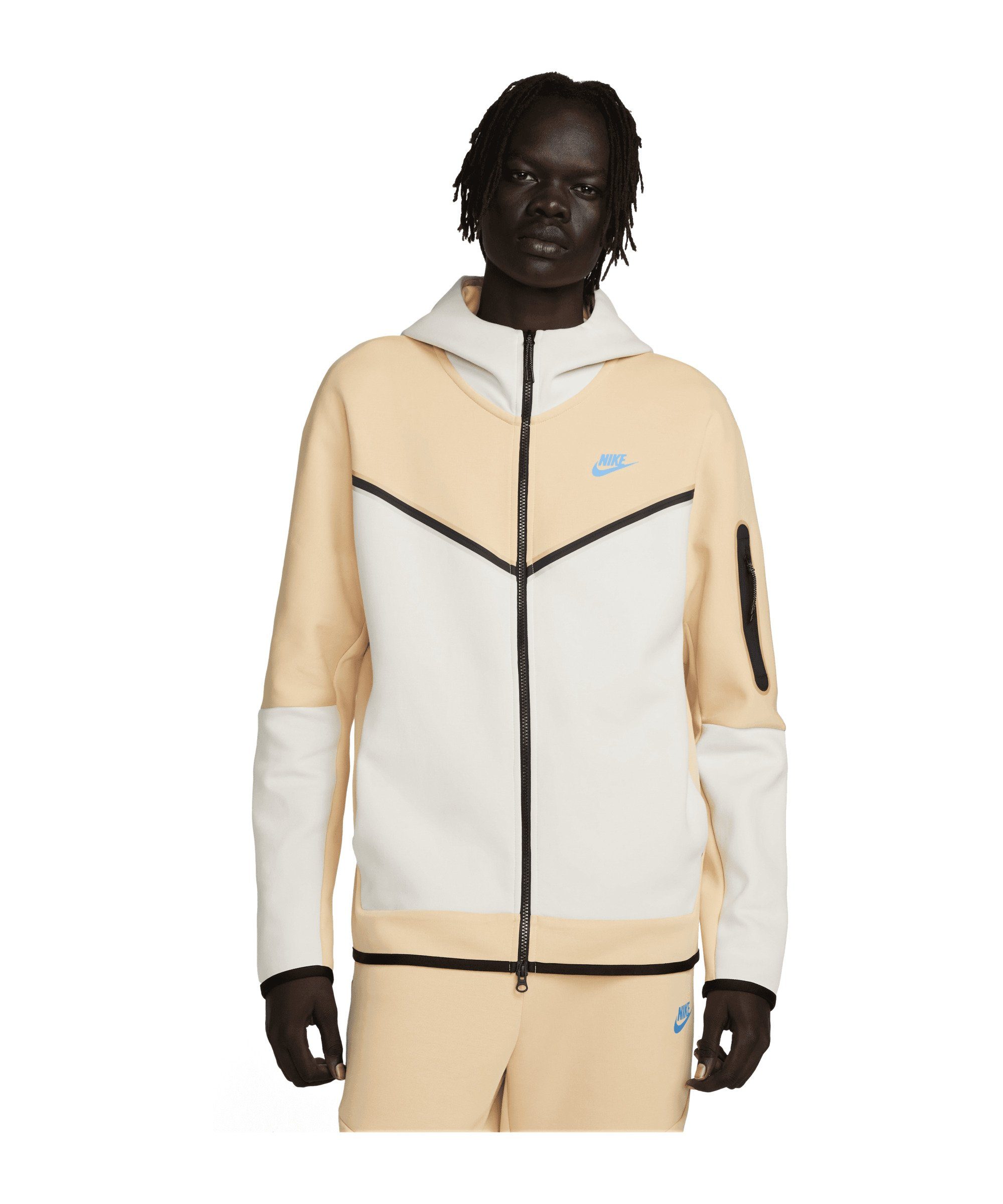 Nike Sportswear Sweatjacke Tech Fleece Kapuzenjacke braunblau