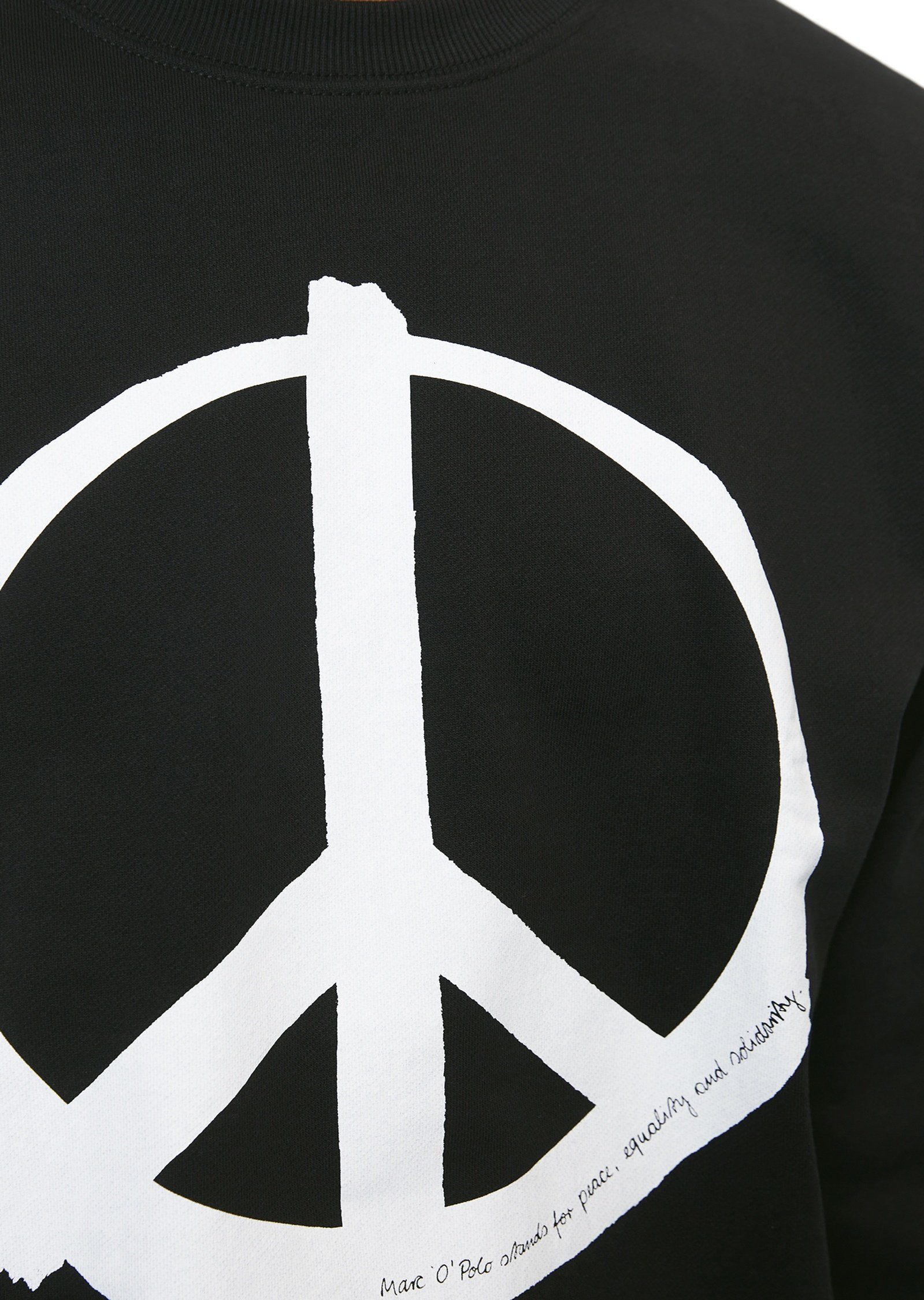 Peace-Print Sweatshirt mit Marc O'Polo