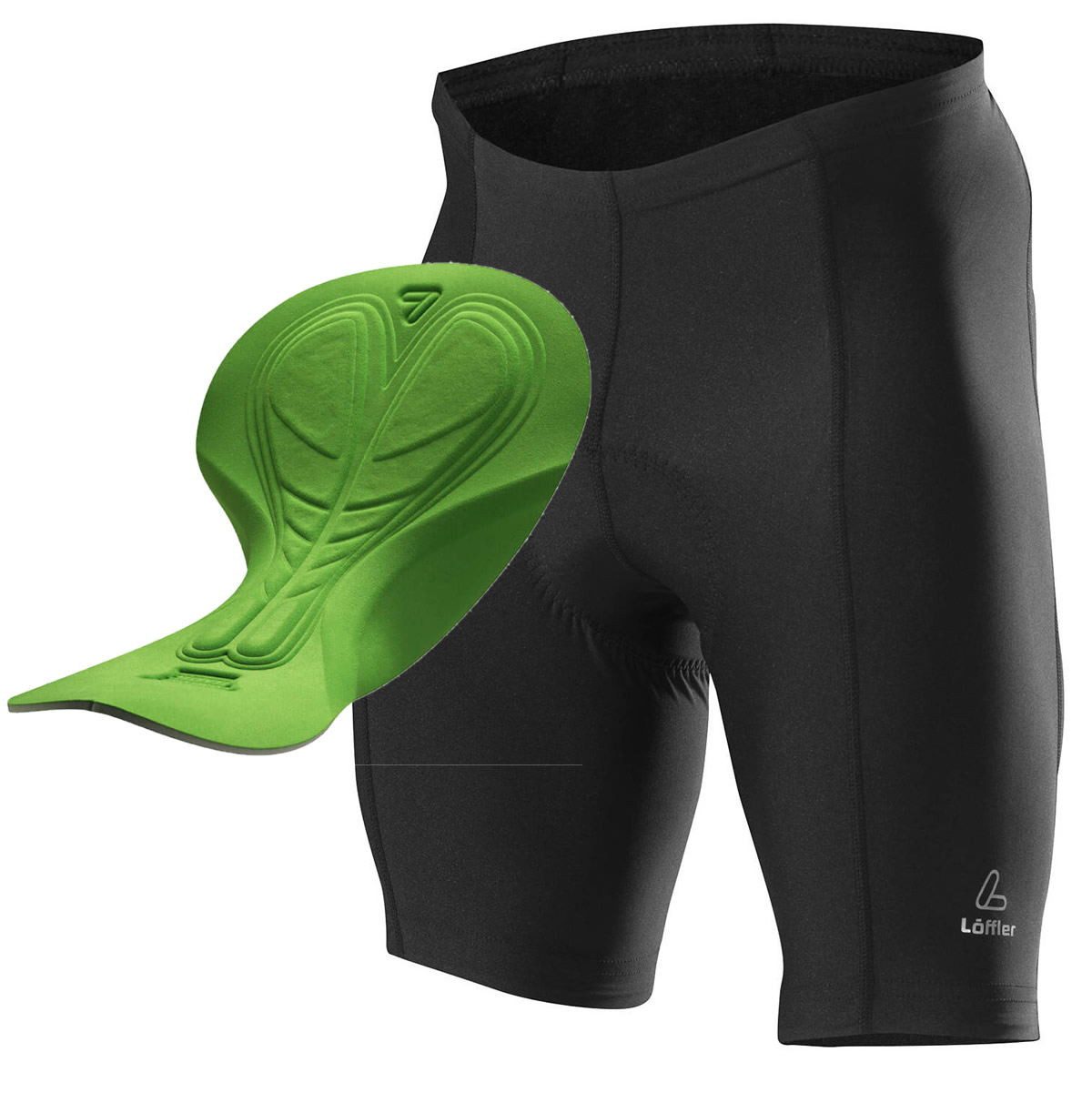 RennerXXL Fahrradhose Löffler Bike Herren mit Sitzpolster in Übergrößen XXL-XXXL-4XL-5XL