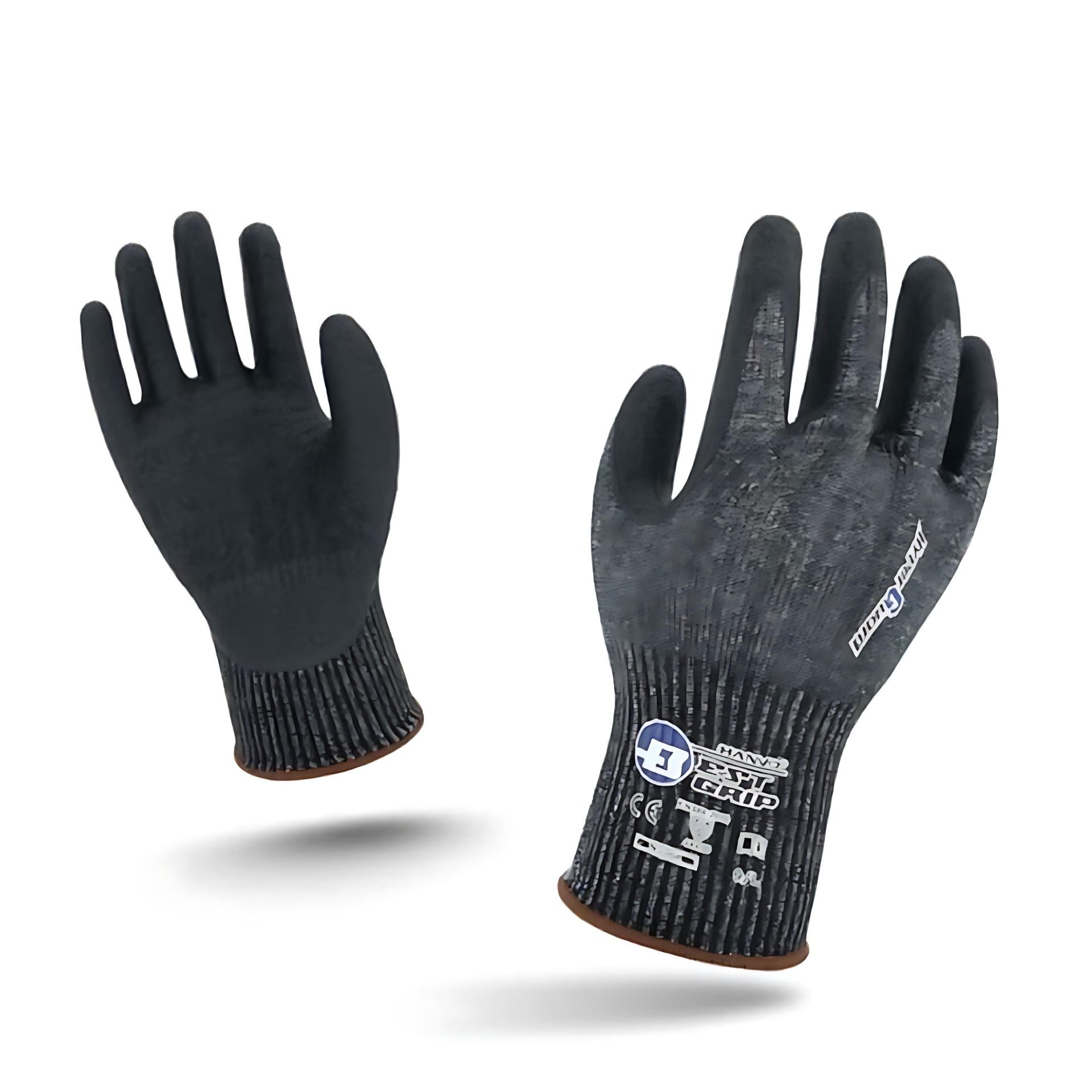 Wonder Grip Arbeitshandschuhe Schnittwiderstands-Handschuhe Nitril, 3 Paar, Stufe 5, EN388 4X43D