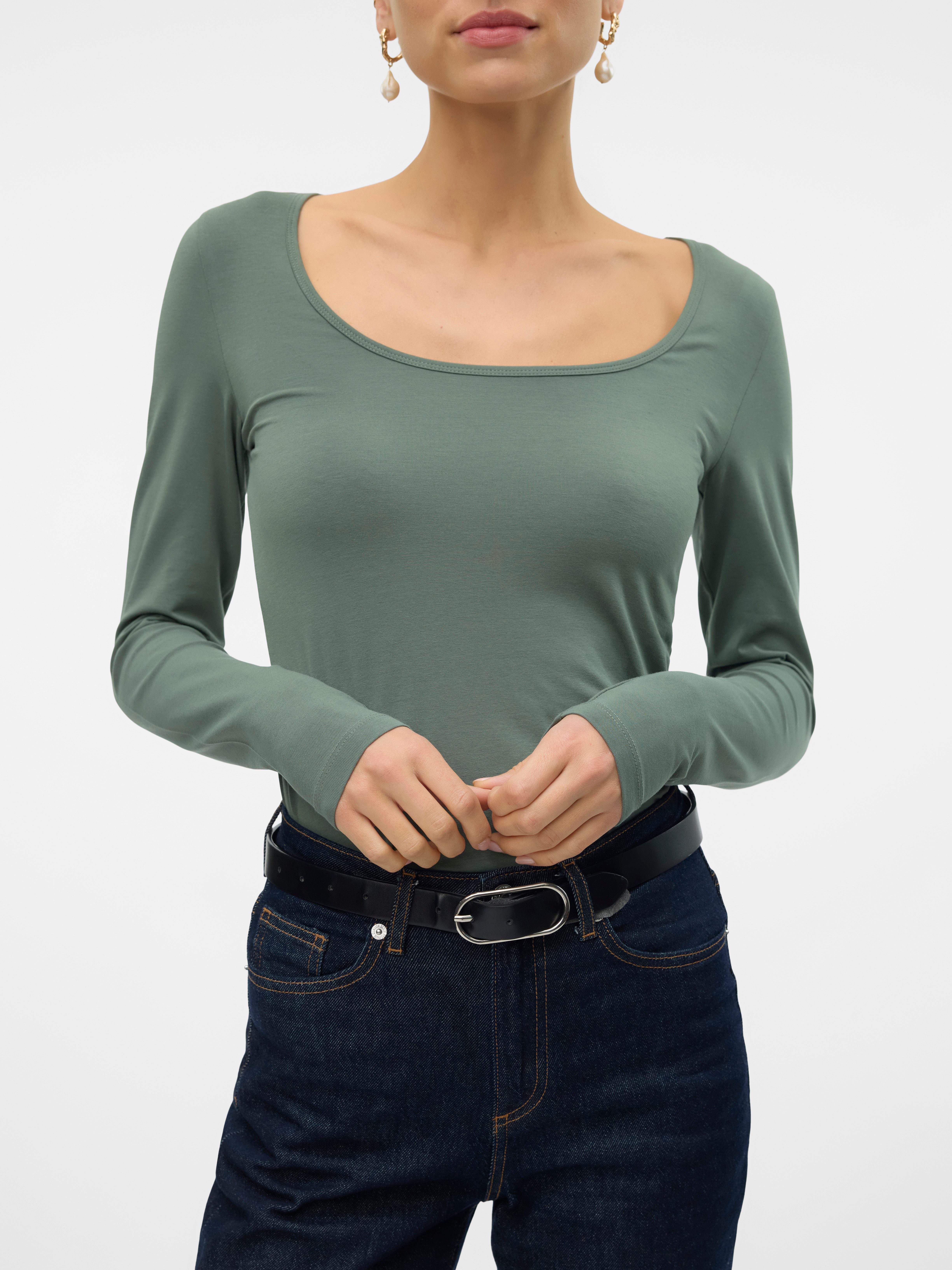 Vero Moda Langarmshirt VMLULU LS U-NECK günstig online kaufen