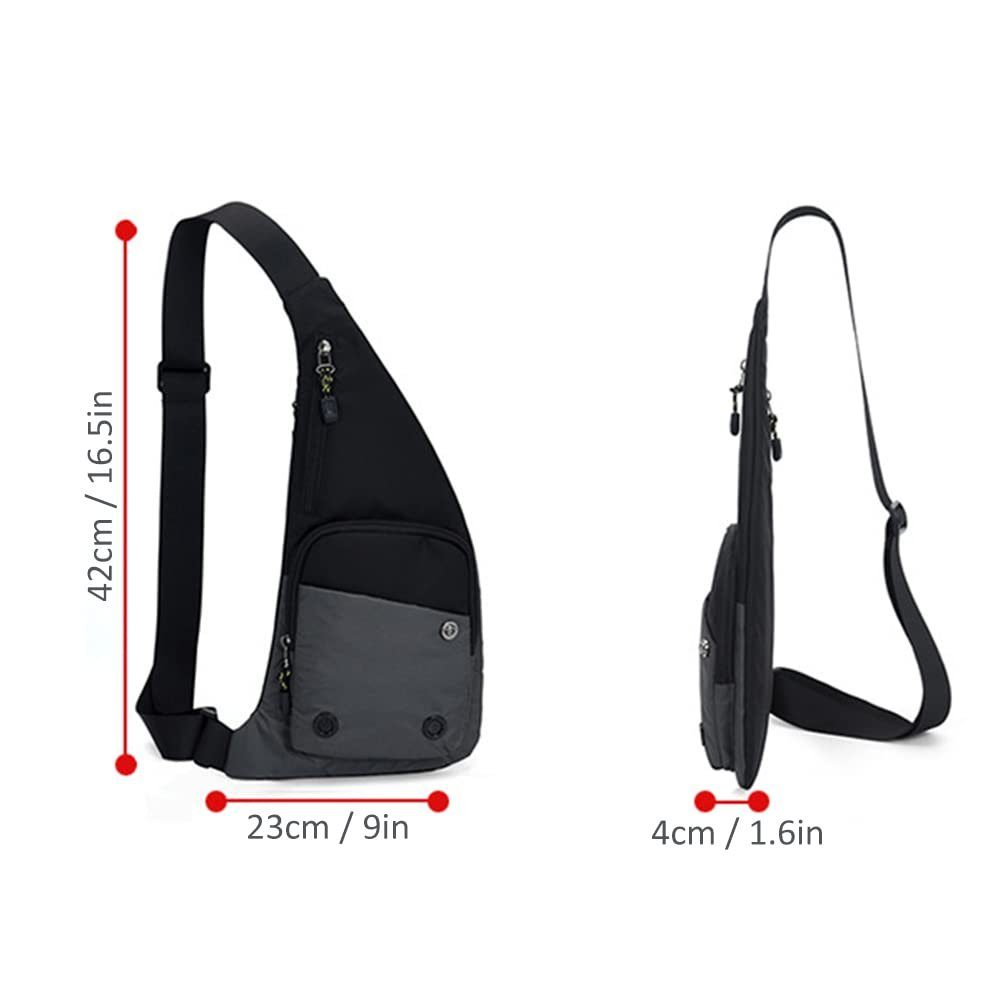 VIVIHEYDAY Umhängetasche Schultertaschen, Wasserdicht Brusttasche, Sling Bag (mit Mehrere Taschen), Damen-Brustbeutel – Bild 2 von 5