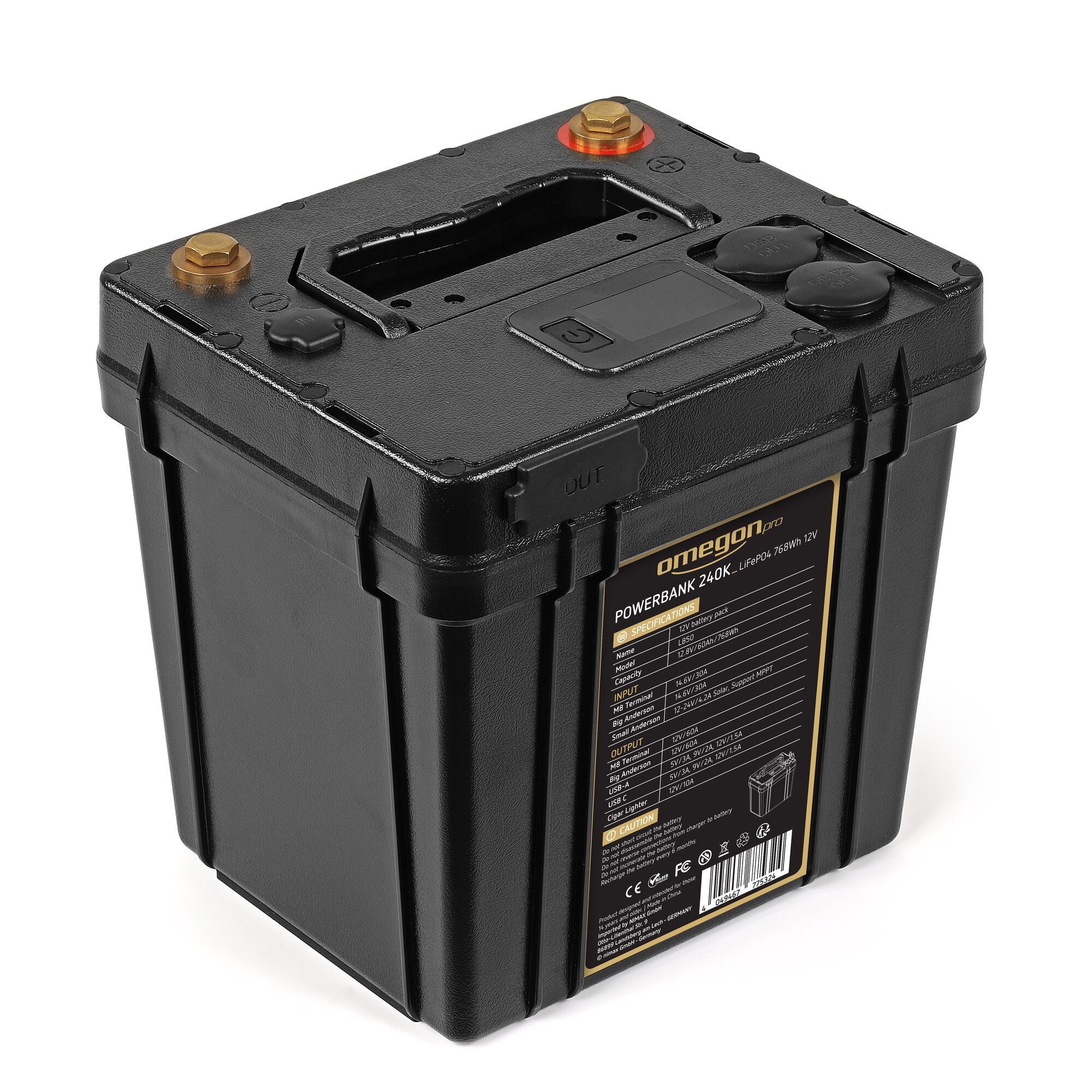Omegon Teleskop Omegon Pro Powerbank 240k LiFePO4 768Wh 12V