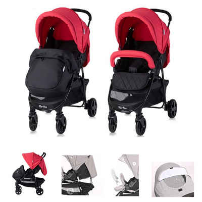 Lorelli Kinder-Buggy Kinderwagen Buggy Martina, Fußabdeckung, Frontbügel abnehmbar, Sonnendach