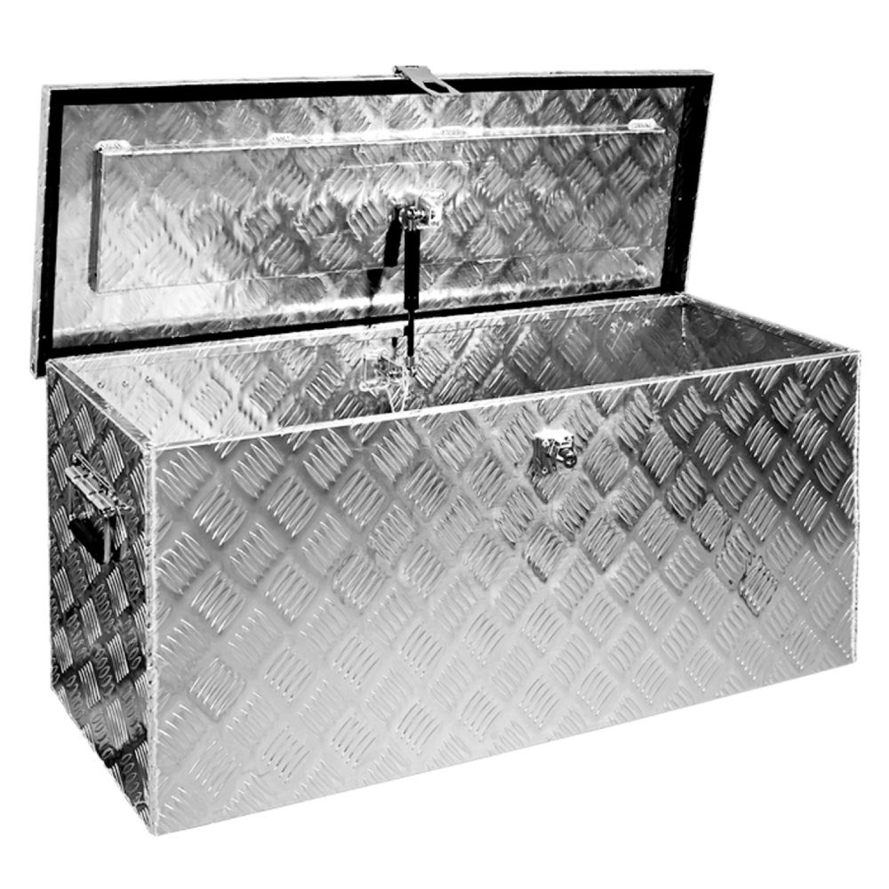 Trucky Anhänger-Deichselbox Truckbox Werkzeugkiste Box Anhängerbox Deichselbox Aluminium D120