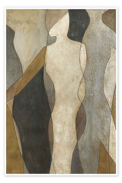 Posterlounge Poster Megan Meagher, Figuren I, Esszimmer Rustikal Illustration