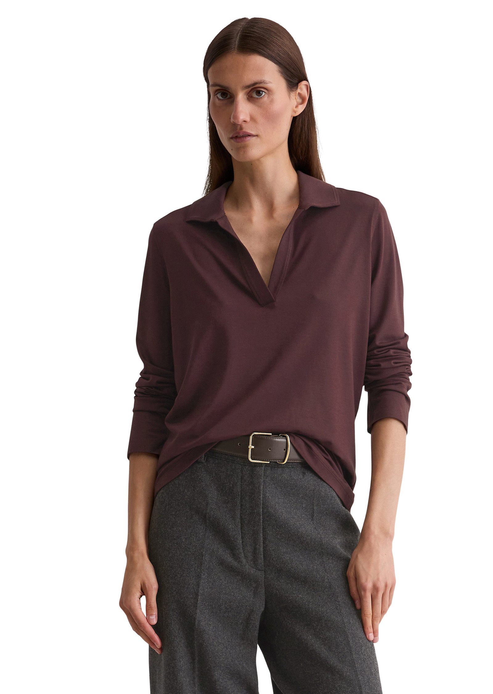 Marc O'Polo Blusenshirt aus Viskose-Modal-Mix günstig online kaufen