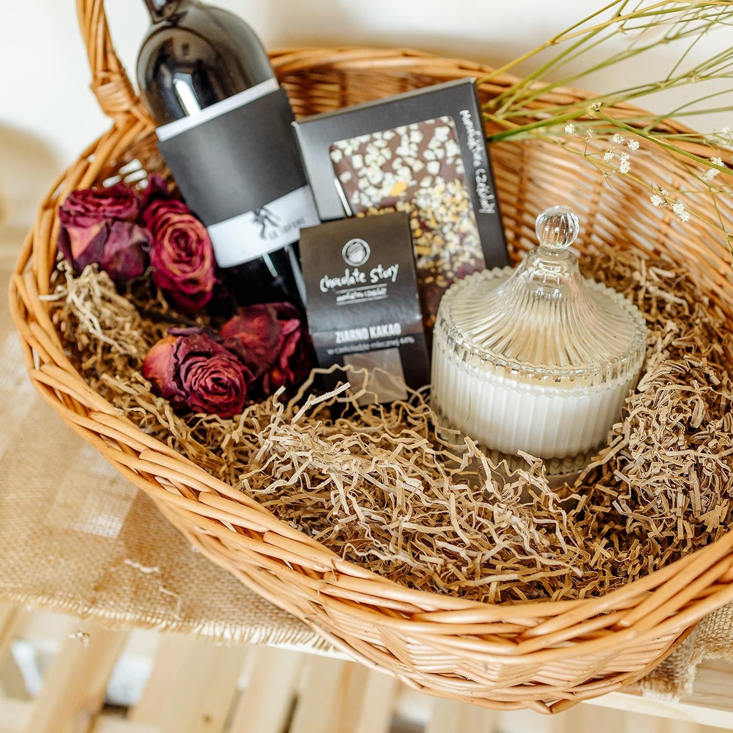 Creative Deco Bastelnaturmaterial Füllmaterial Geschenk aus Papier Stroh für Pakete