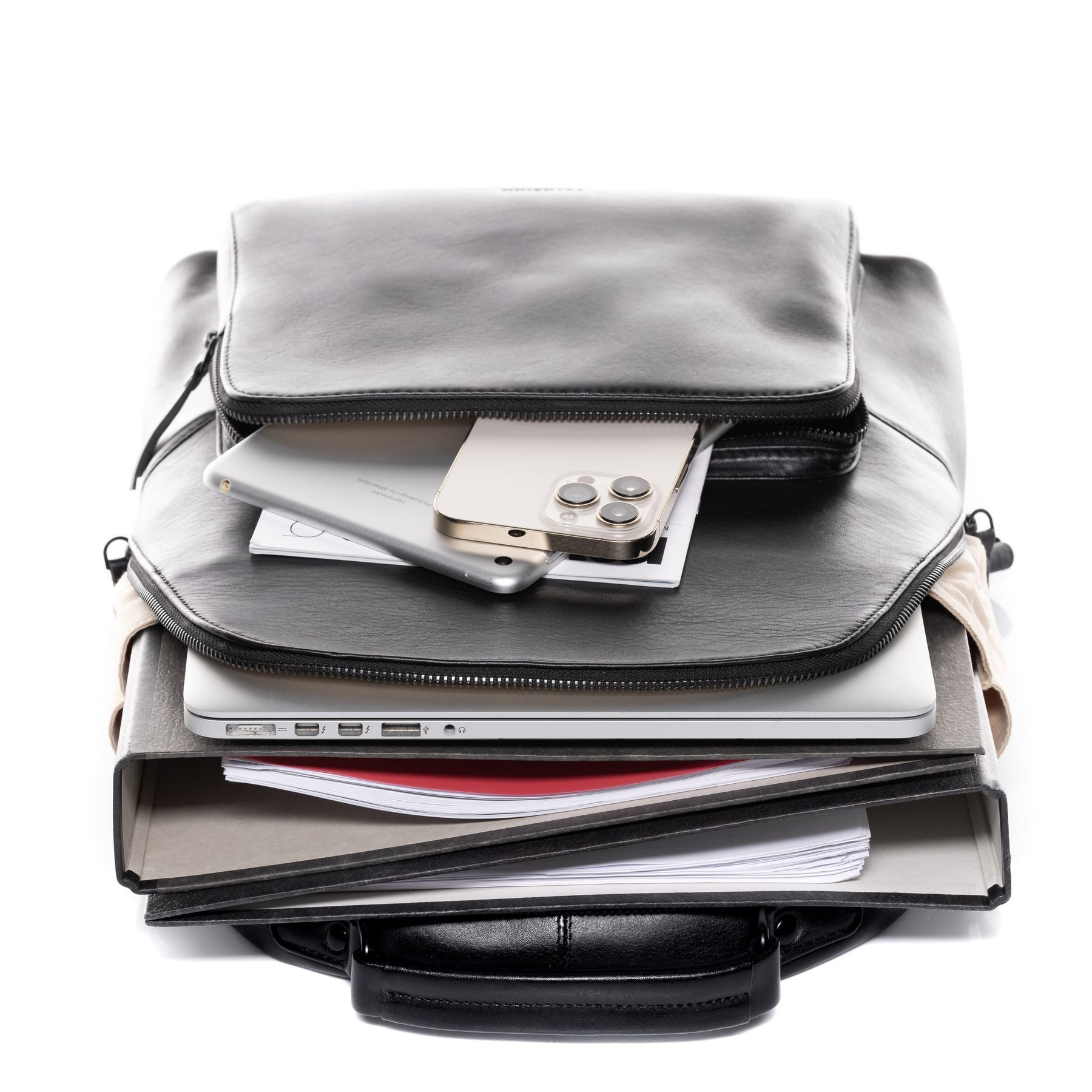 FEYNSINN Rucksack echt Leder Rucksack groß Ledertasche schwarz NELLA, Cityrucksack Echtleder, Leder-Rucksack Daypack Damen schwarz