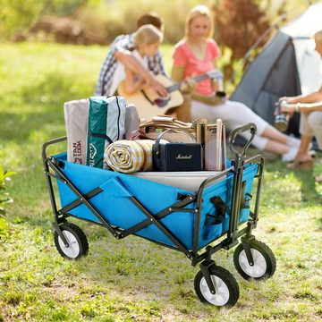 DOTMALL Handwagen Zusammenklappbarer Station Wagon Outdoor All Terrain Trolley