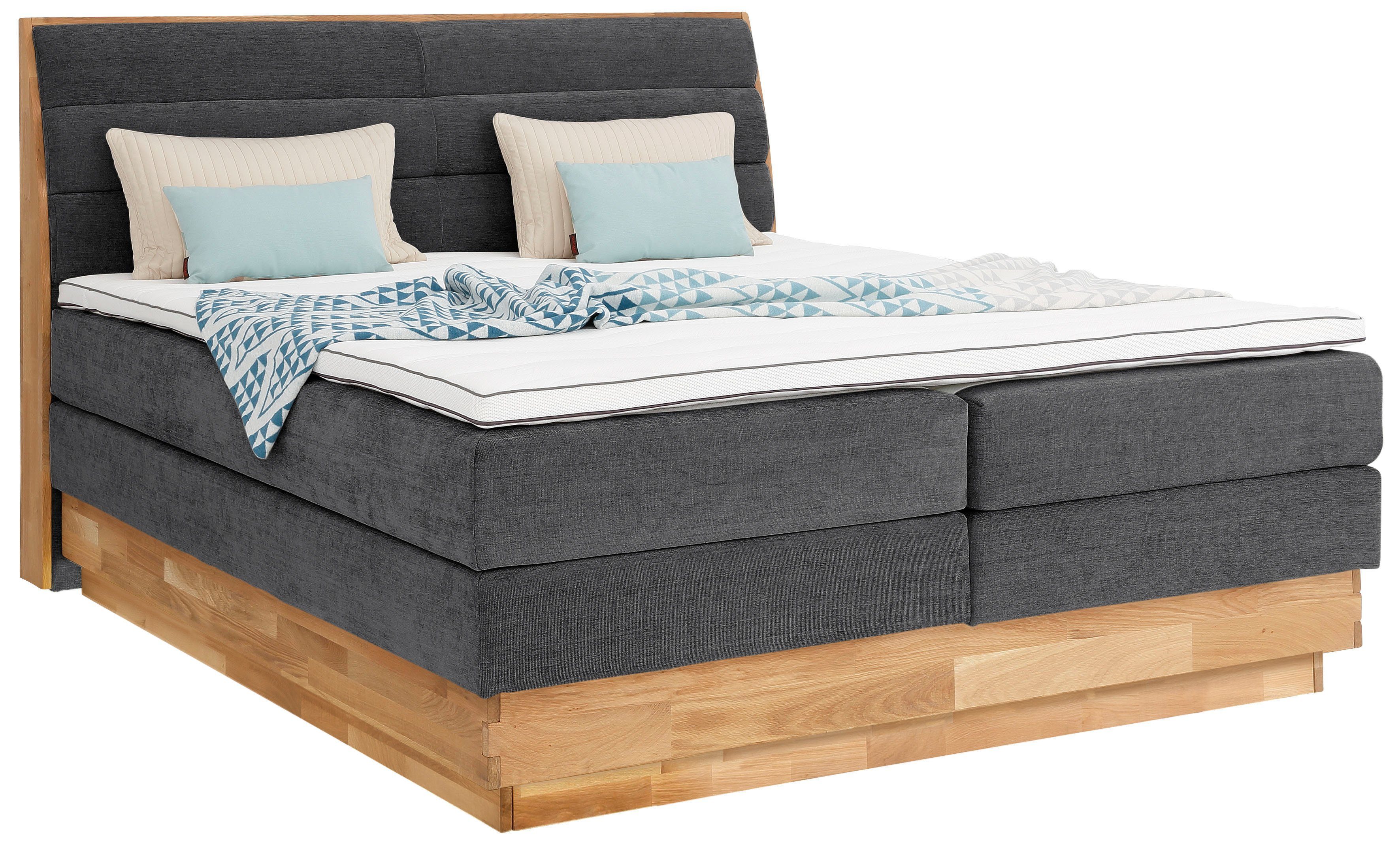 OTTO home Boxspringbett Jenna, ohne LED-Beleuchtung, mit zertifizierten, re günstig online kaufen