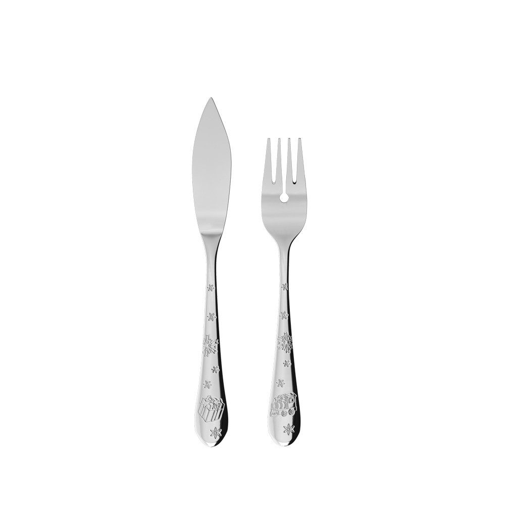 Villeroy & Boch Fischbesteck Toy's Delight Fischbesteck-Set, 2-teilig (2-tlg), 1 Personen, Edelstahl, Edelstahl, 2 Stck, spülmaschinenfest