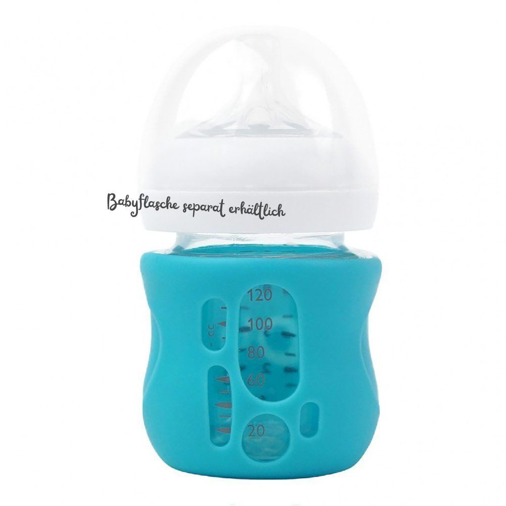 Babyflasche OlaBaby Glasflaschenhülle für Philips Avent Baby Glasflaschen, 120ml