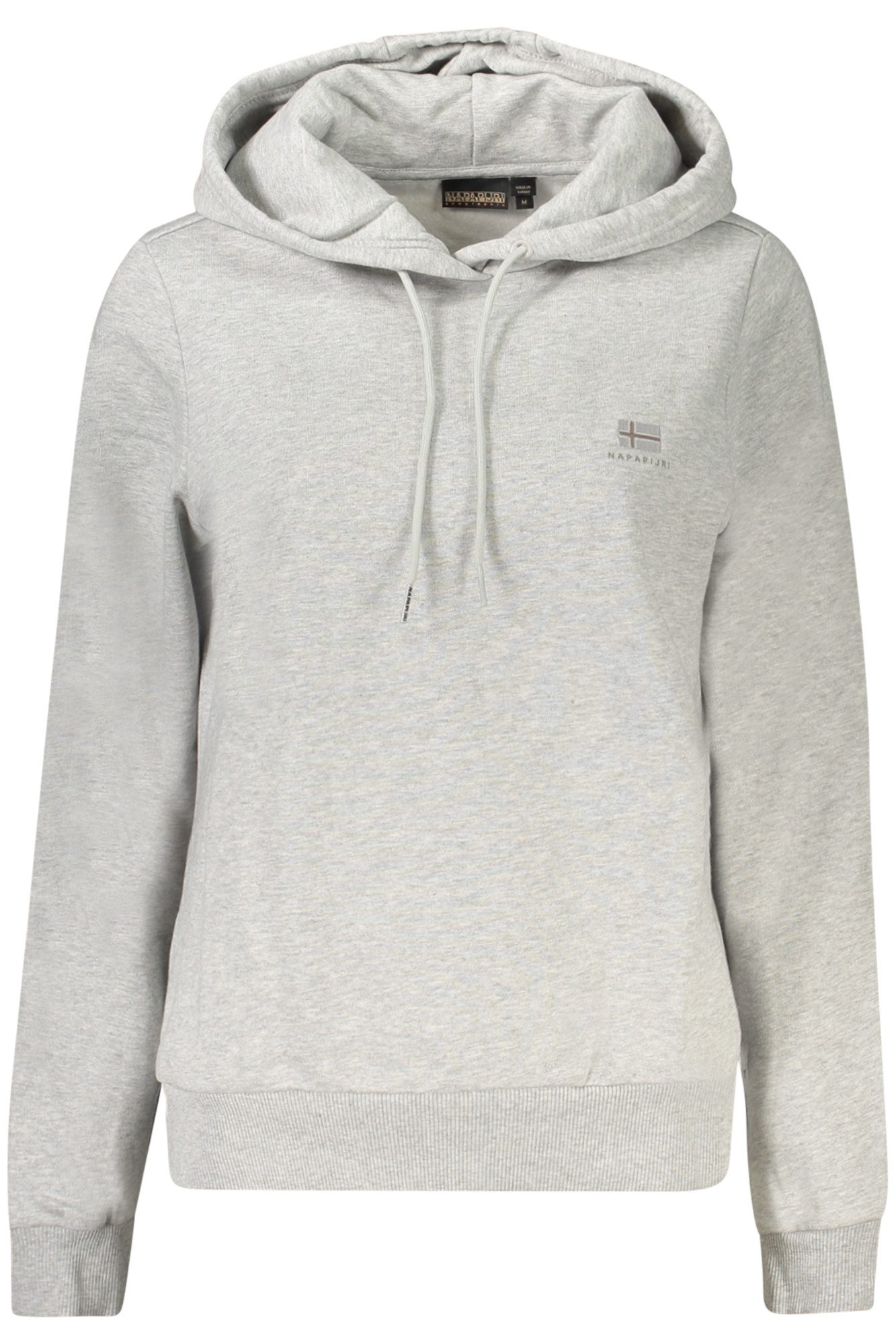 Napapijri Sweatshirt Damen Langarm-Kapuzenpullover Grau - Fleece &