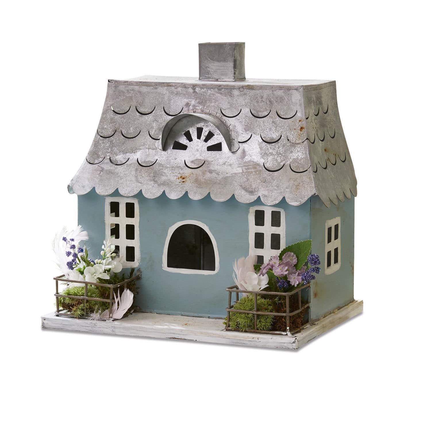 Mirabeau Windlicht Deko-Haus Nesrine türkis (kein Set, kein Set)