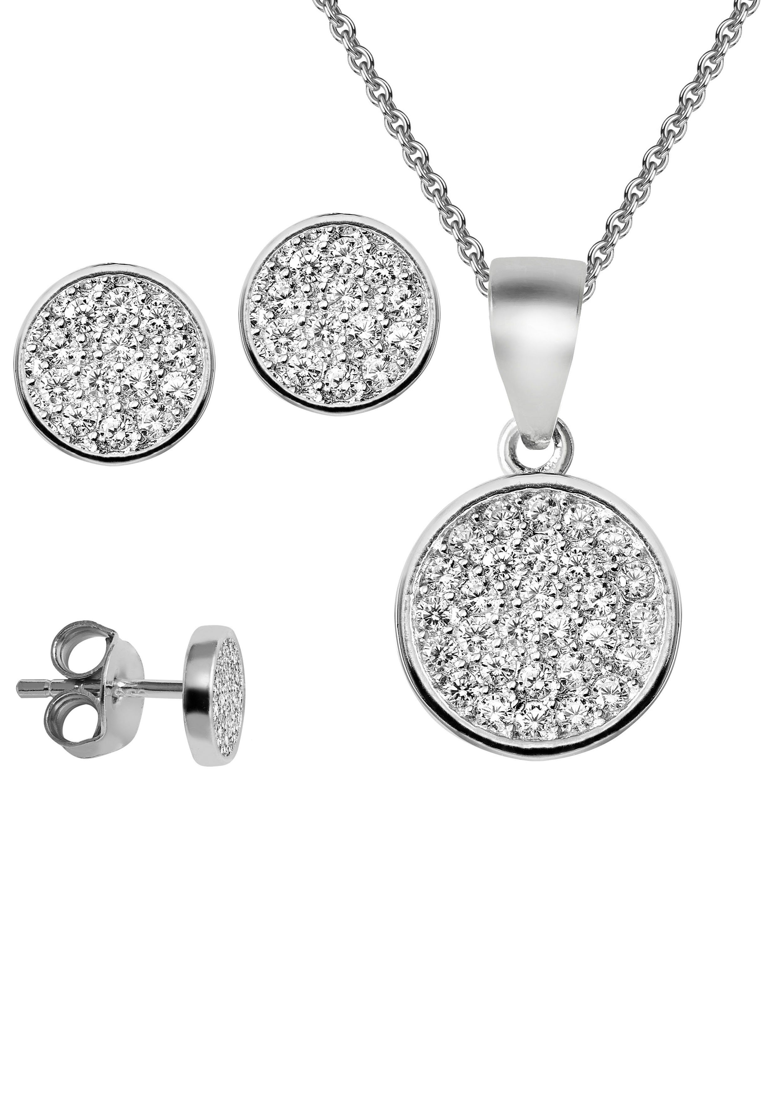 Schmuckset Multipack Schmuck Geschenk Silber 925 Halskette Ohrschmuck