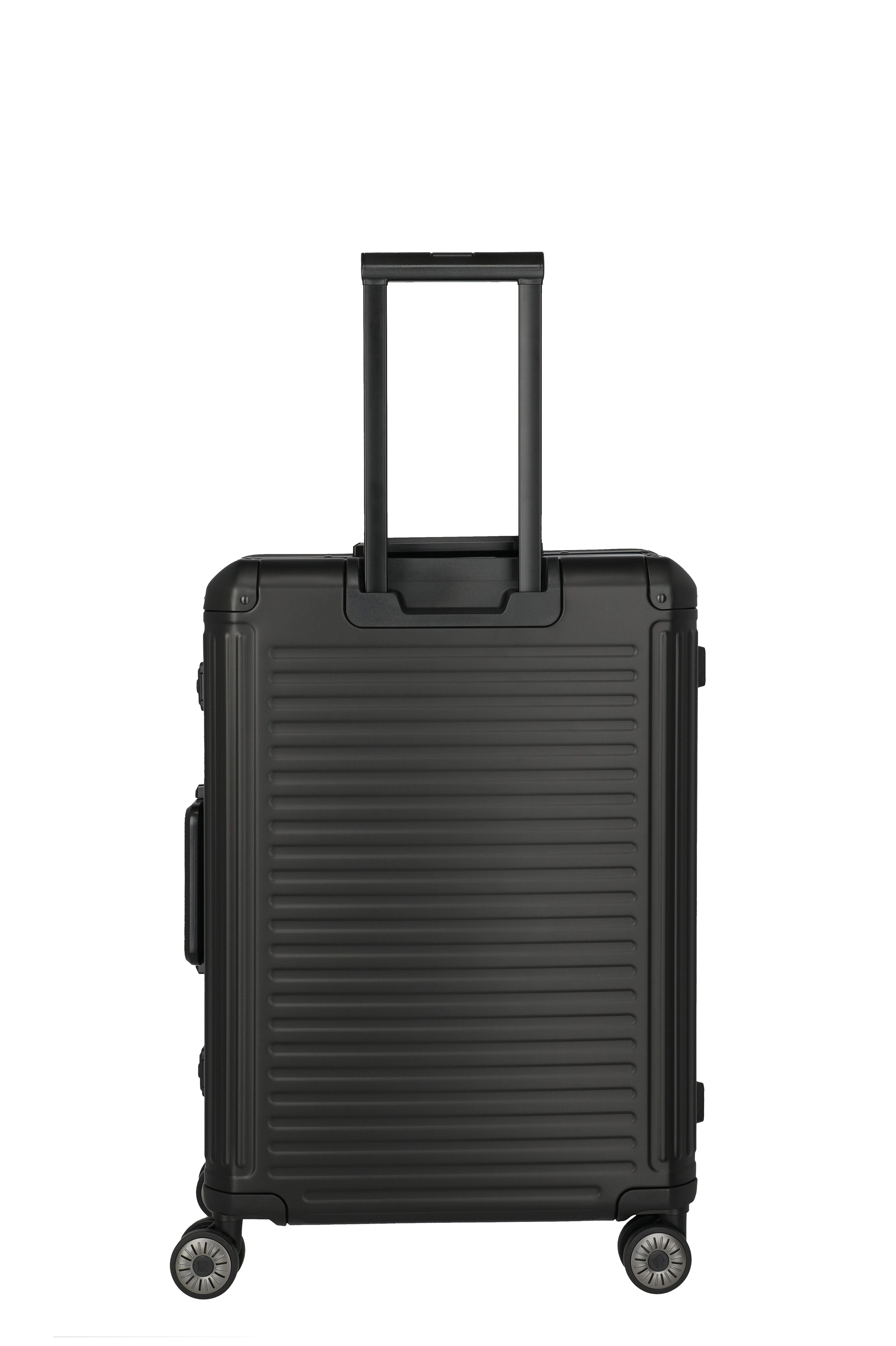 travelite Hartschalen-Trolley NEXT Aluminium Rahmenkoffer, 4 Rollen, variable Packplatte, Packwand und durchdachte Innenaufteilung