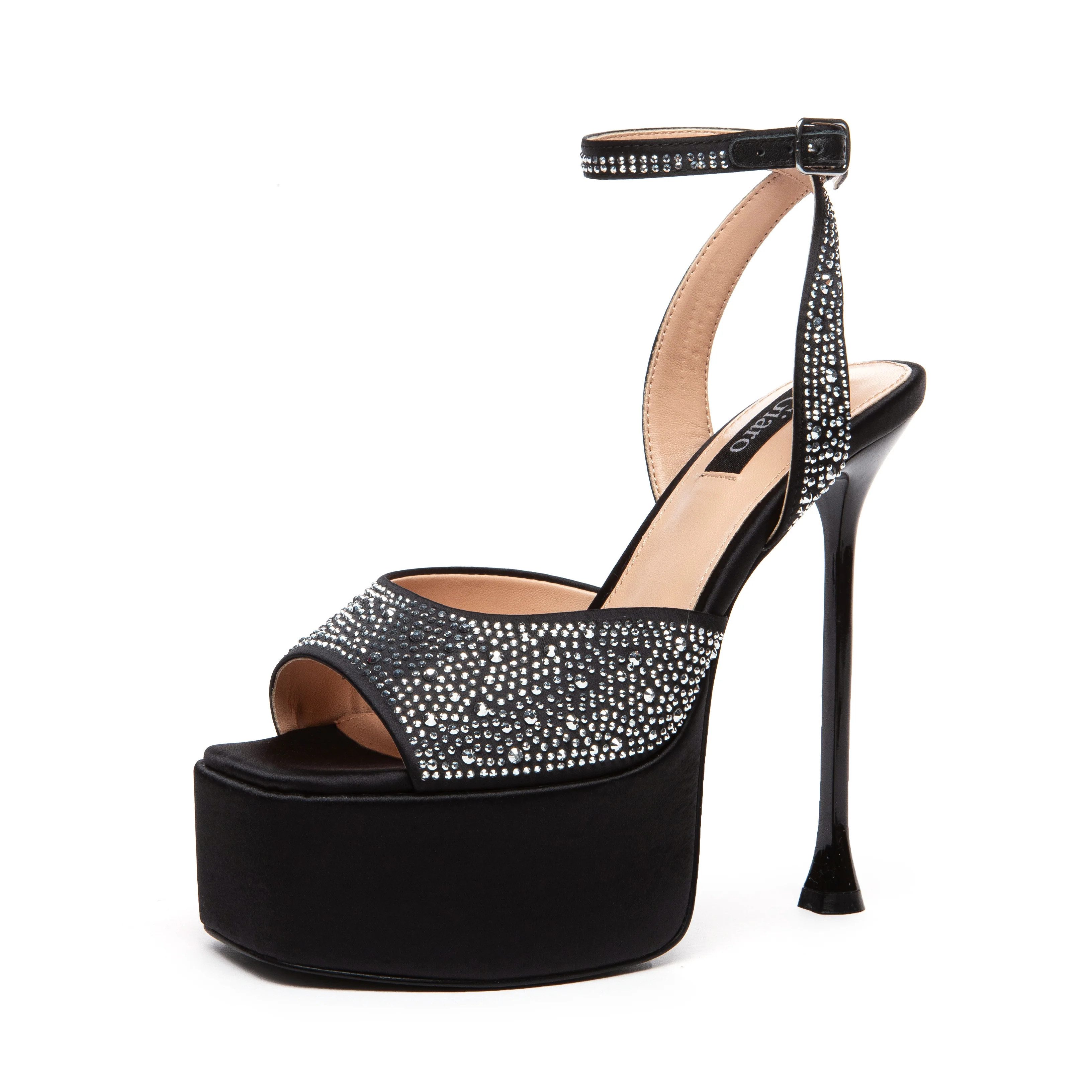 Giaro GALA High-Heel-Sandalette 15 cm Absatzhöhe, 5 cm Plateau, Strass günstig online kaufen