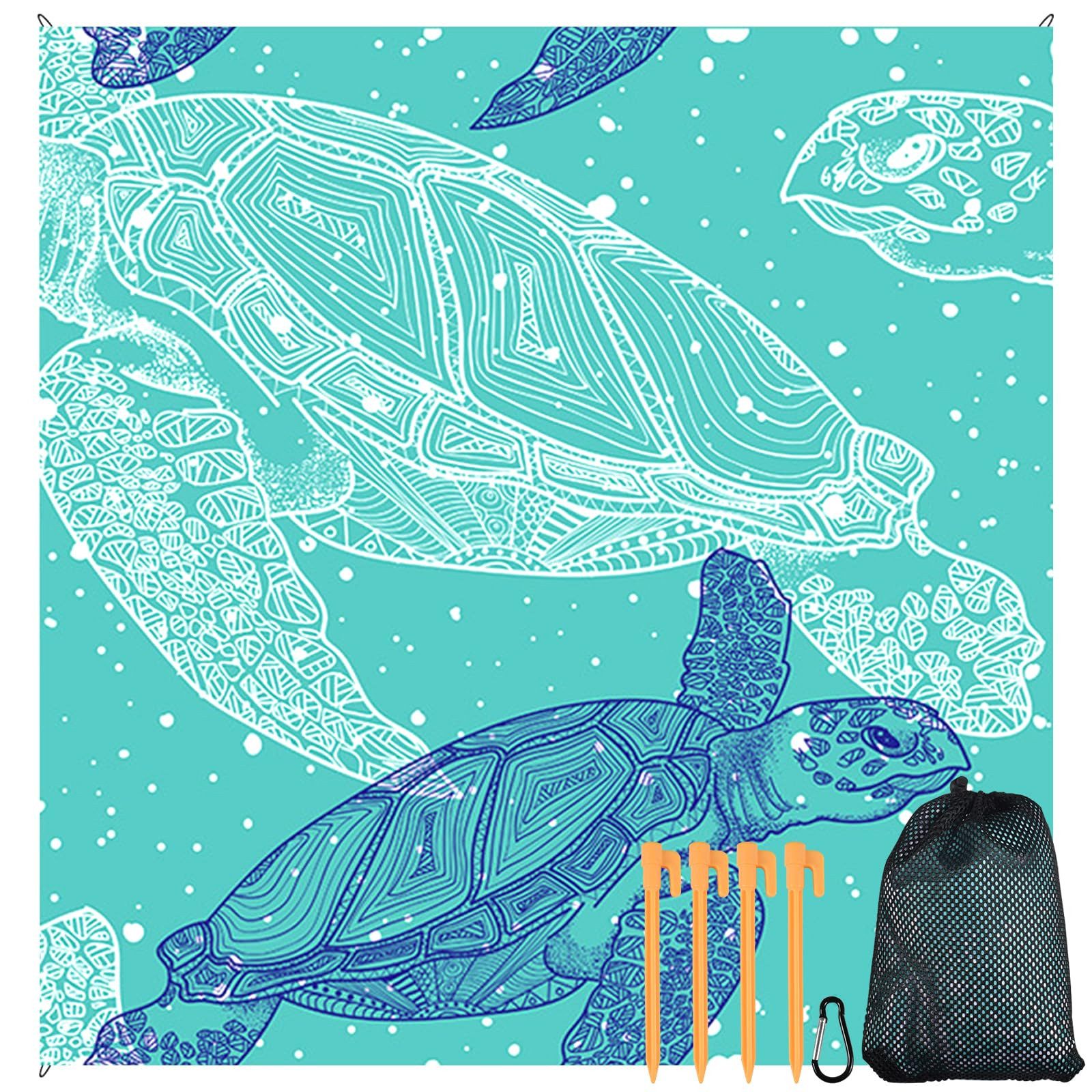 Picknickdecke Extra große Picknickdecke 200x210 cm-waschbare Campingdecke, Diwzbyn, Stranddecke XXL-Picknickdecke wasserabweisend-Decke Outdoor