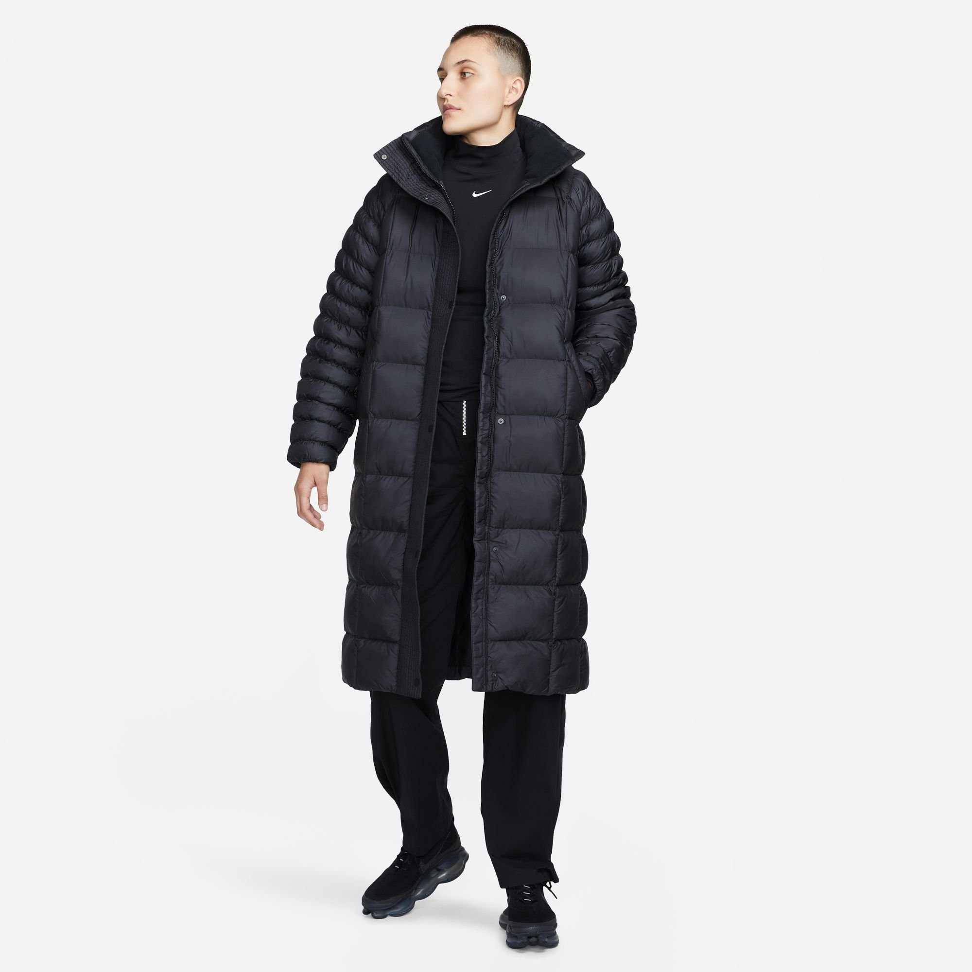 Nike Sportswear Outdoorjacke ESSNTL PRIMA NSW PKA W BLACK/WHITE