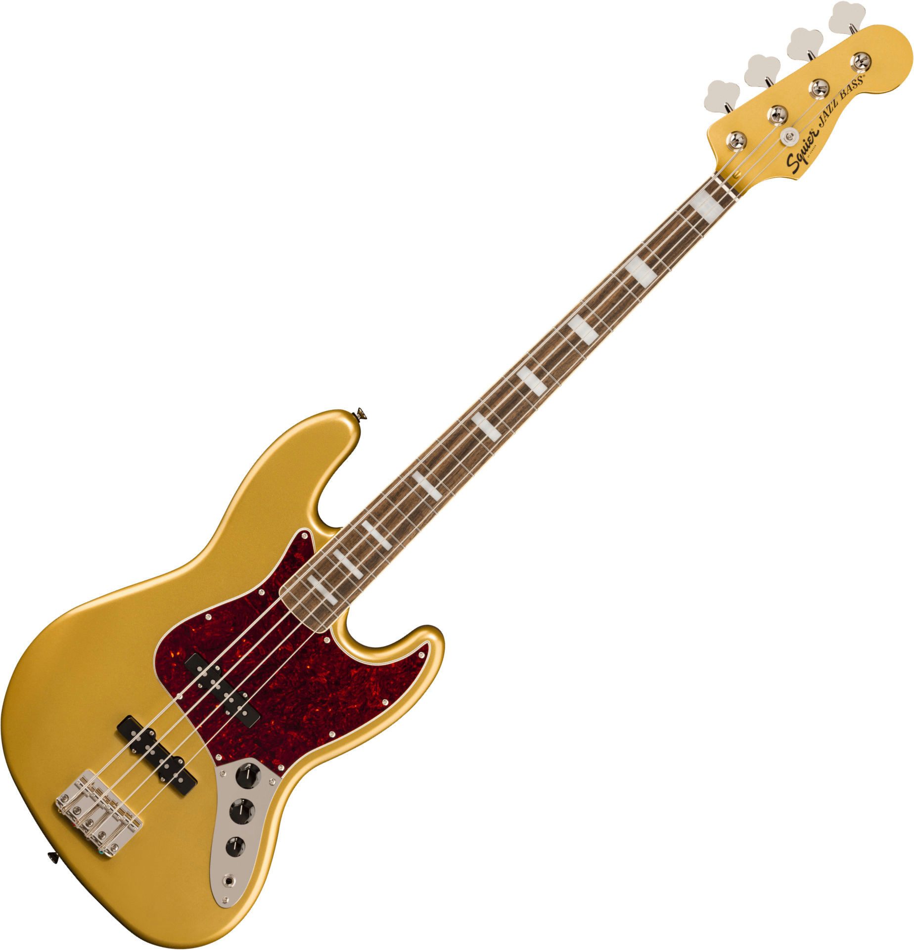 Squier E-Bass Limited Edition Classic Vibe '70s Jazz Bass Aztec Gold, Jazz Bass, Passiver Longscale 4-Saiter Bass mit Lorbeer-Griffbrett