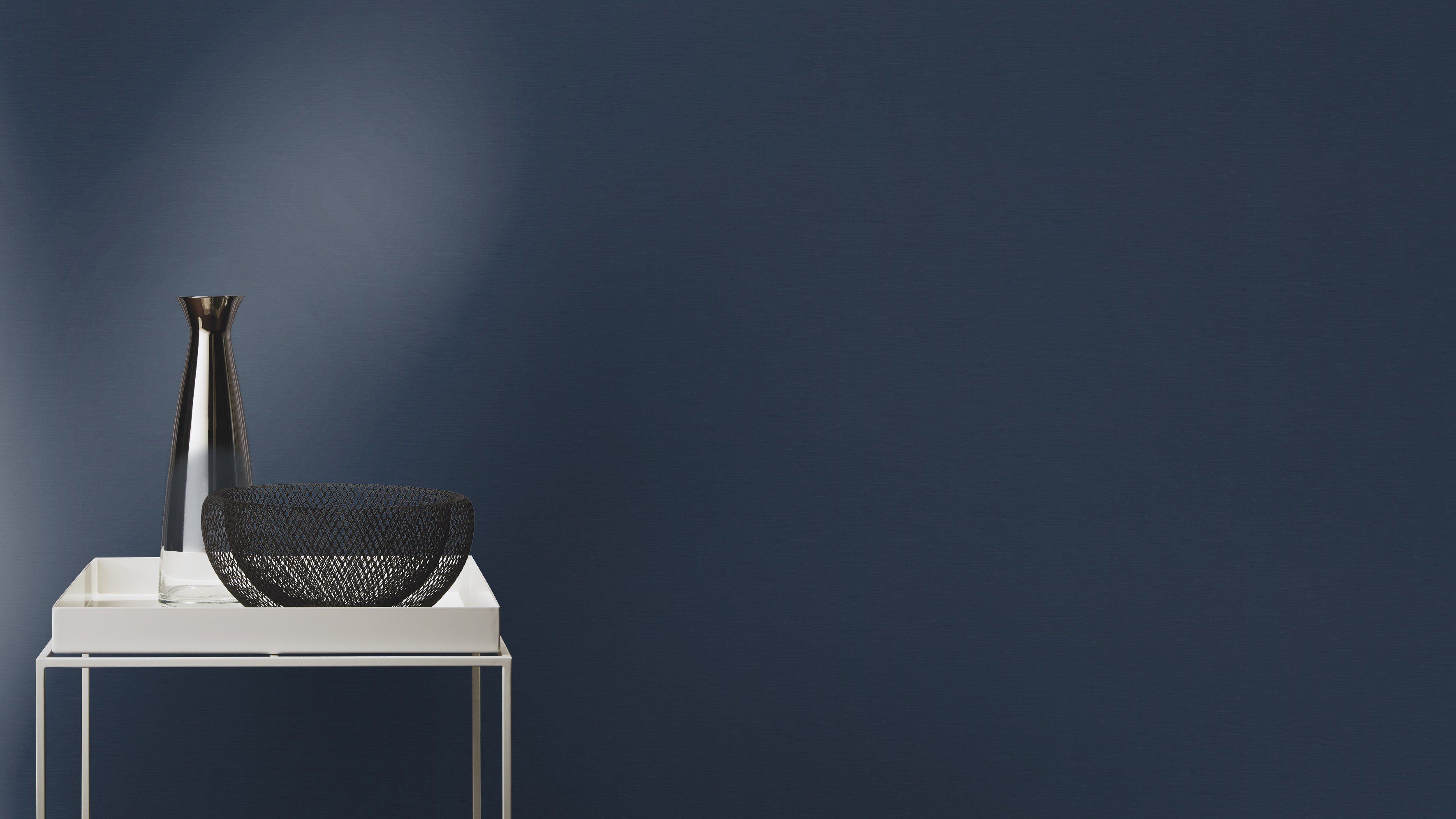Rasch Vliestapete Rasch Symphony, Unis, blau 687514
