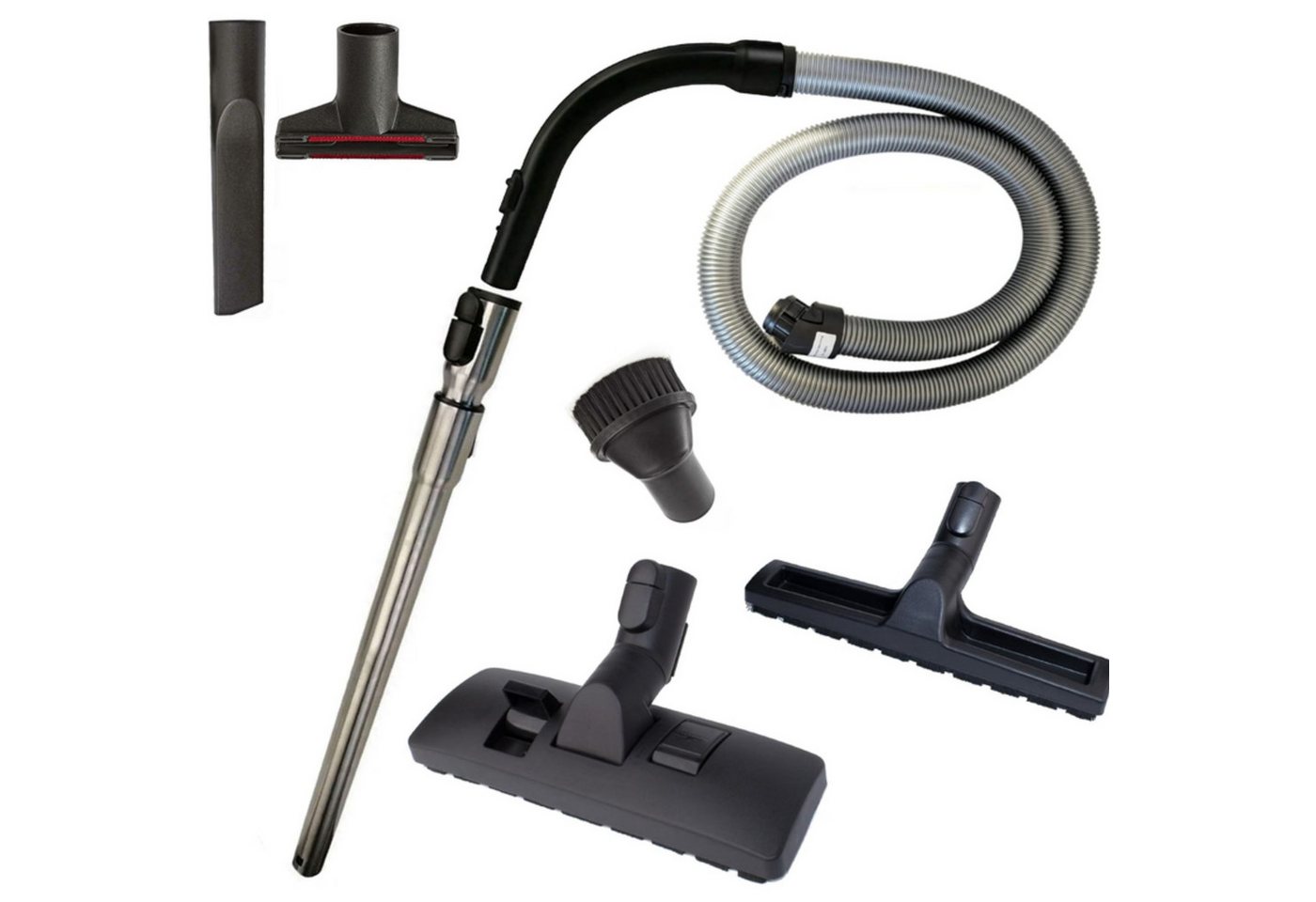 Maxorado Staubsaugerdüsen-Set Düse Rohr Griff Schlauch für Miele C3 S8340 S8430 S8520 S8710 S 8, Zubehör für 7863555, Miele Compact C2, Miele Complete C3, Miele S8, Miele S8340, Miele S8310, Miele S8330, Miele S8390, Miele S8590. Miele S8360, Miele S8370, (8-tlg), S8510 Ersatzteile für Original Staubsaugerbürste Compact C2