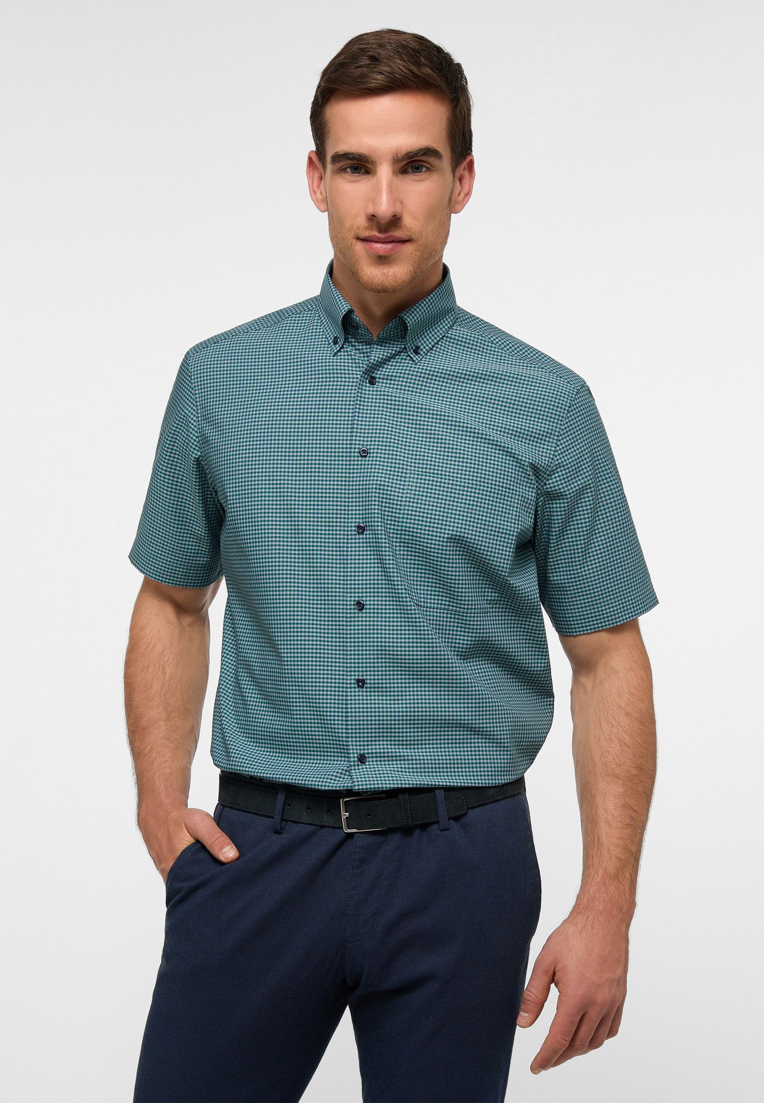 Eterna Kurzarmhemd COMFORT FIT günstig online kaufen