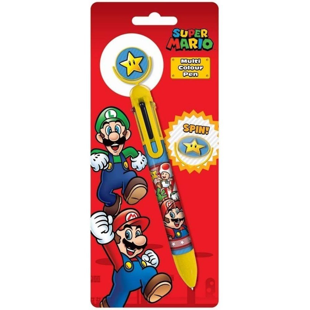 PYRAMID Kugelschreiber Super Mario Multicolour 6 Farben Kugelschreiber