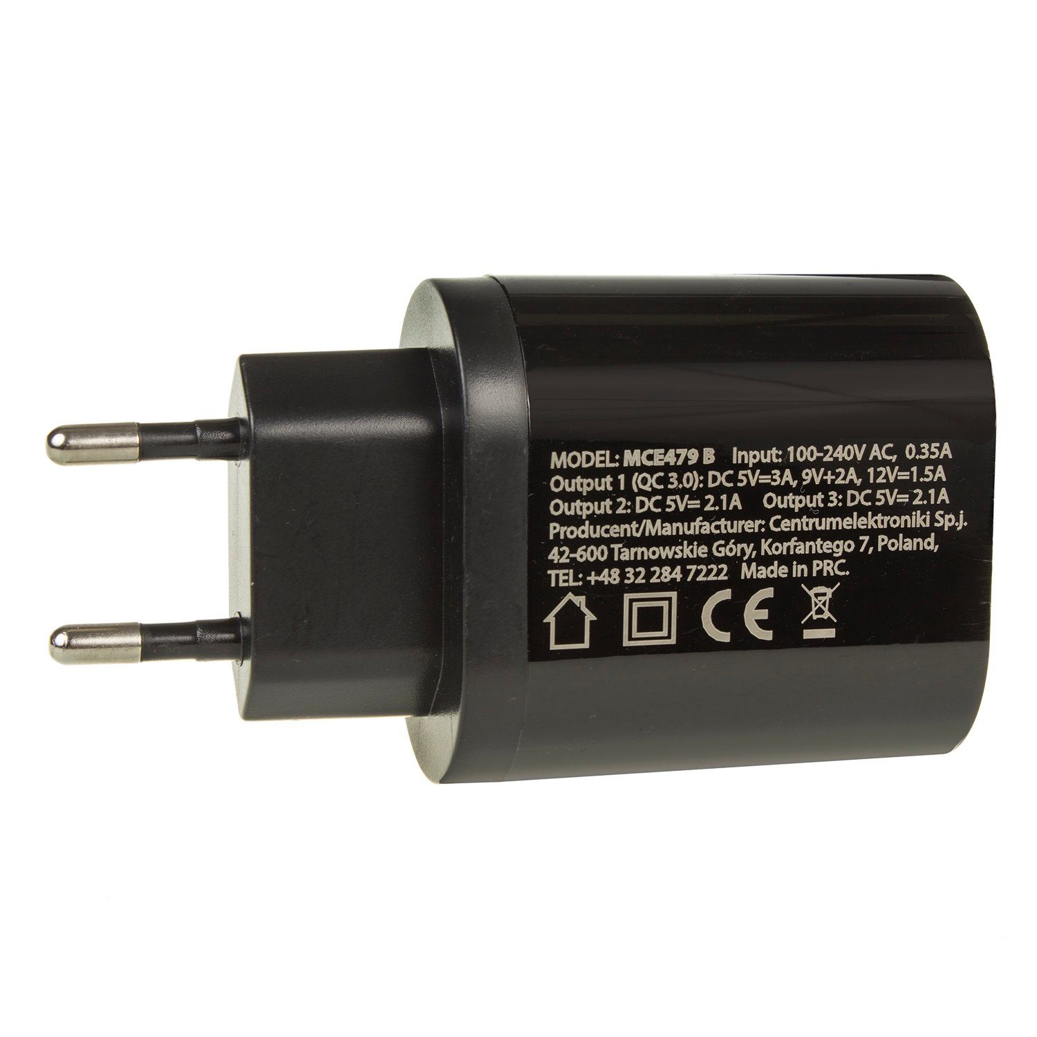 Maclean MCE479 USB-Ladegerät (Universal USB-Ladegerät 3xUSB QC 3.0)