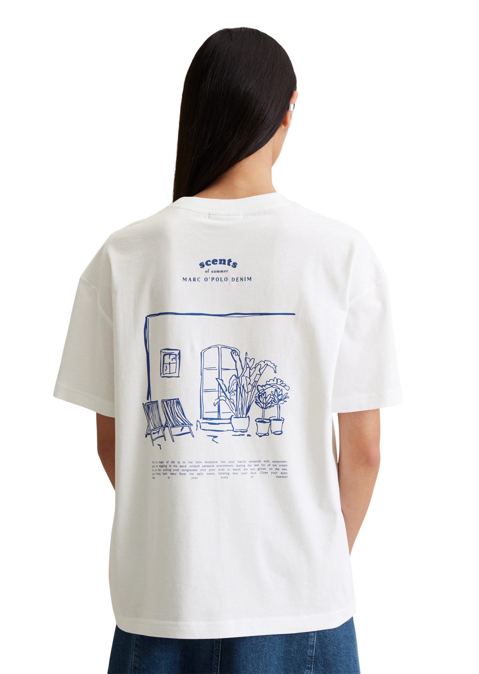 Marc O'Polo DENIM T-Shirt Rückenprint, relaxed fit, basic günstig online kaufen