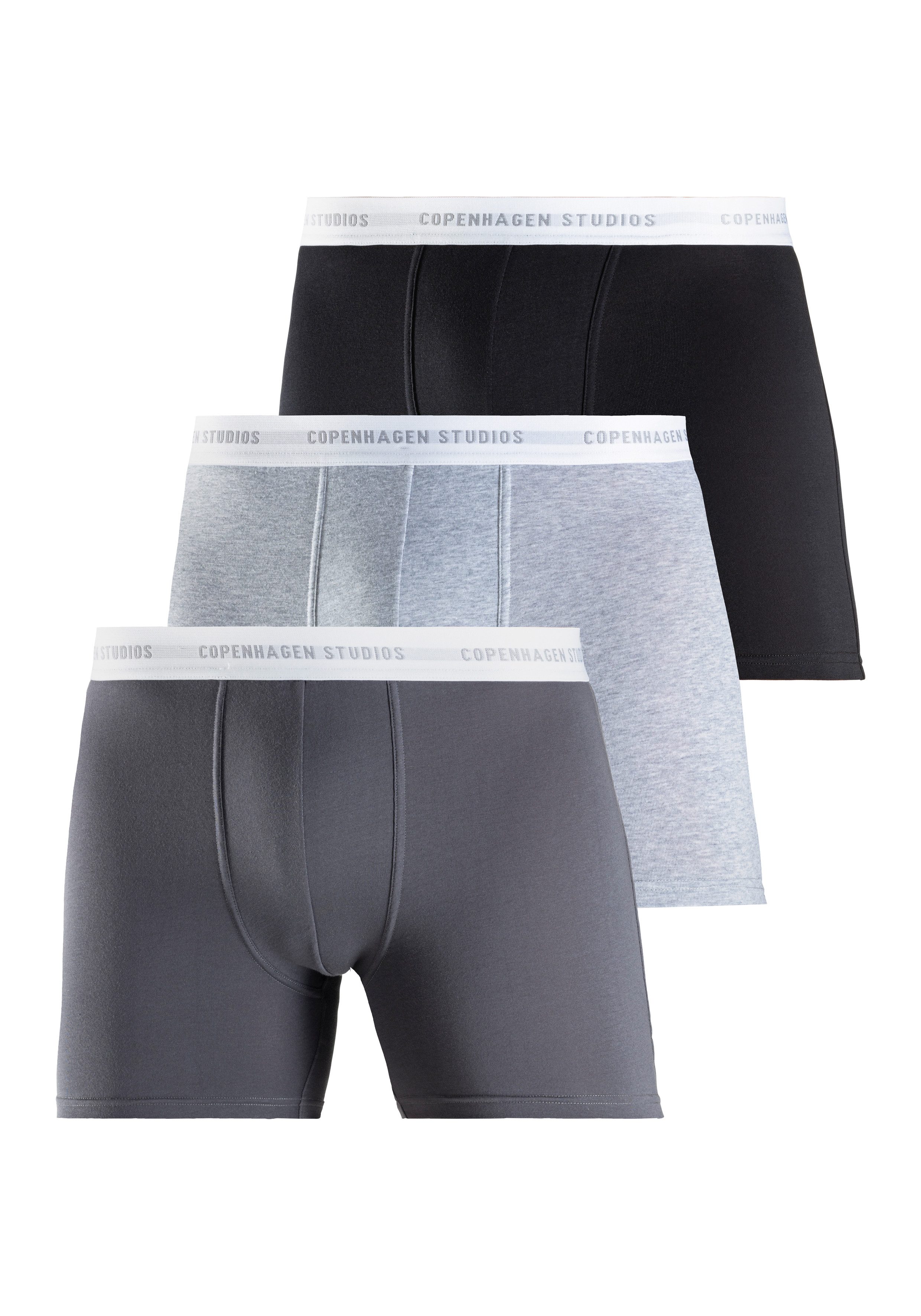 Copenhagen Studios Langer Boxer Boxershorts für Herren (Packung, 3-St., 3er günstig online kaufen